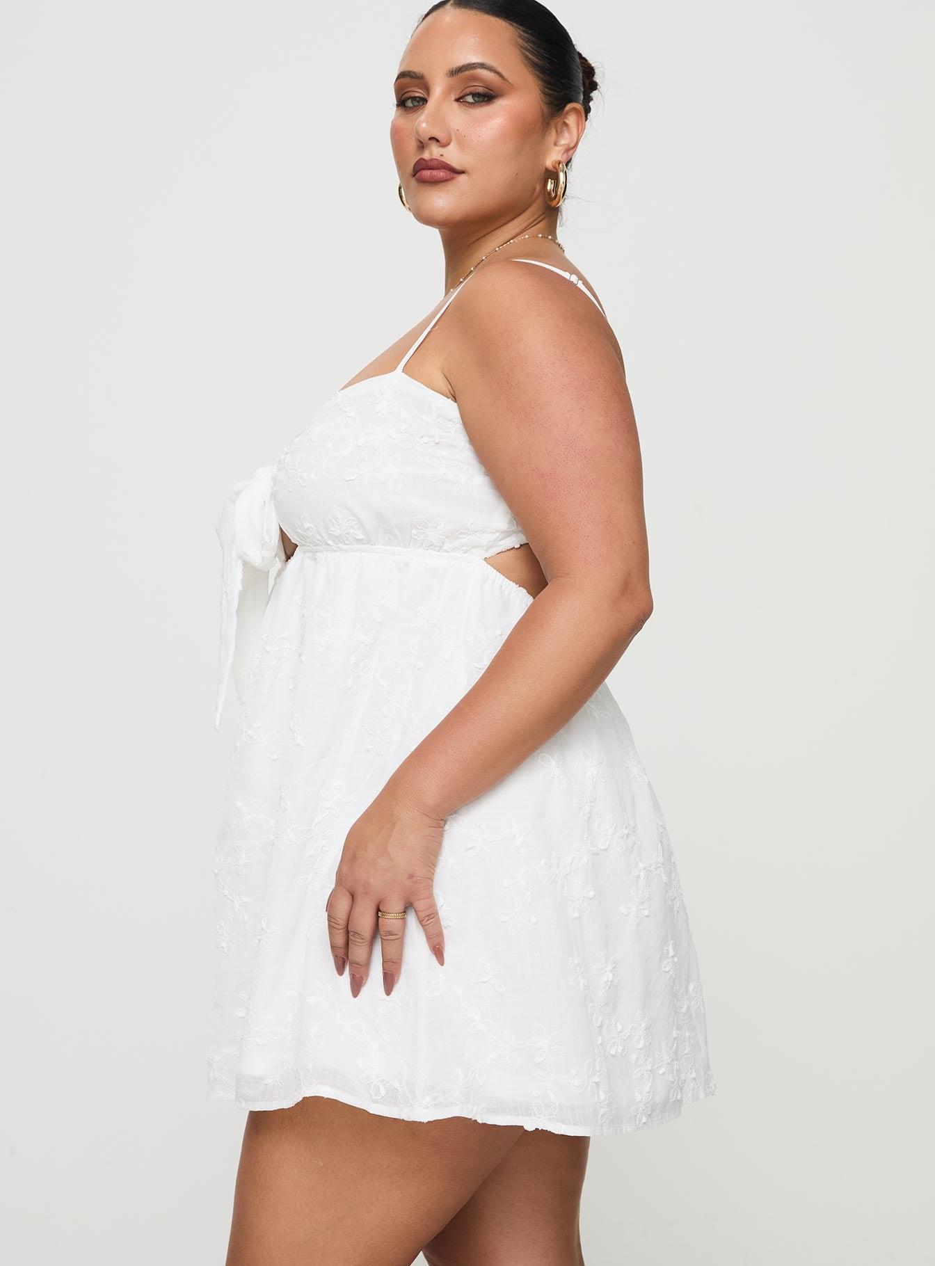 Granno Mini Dress White Curve Product Image