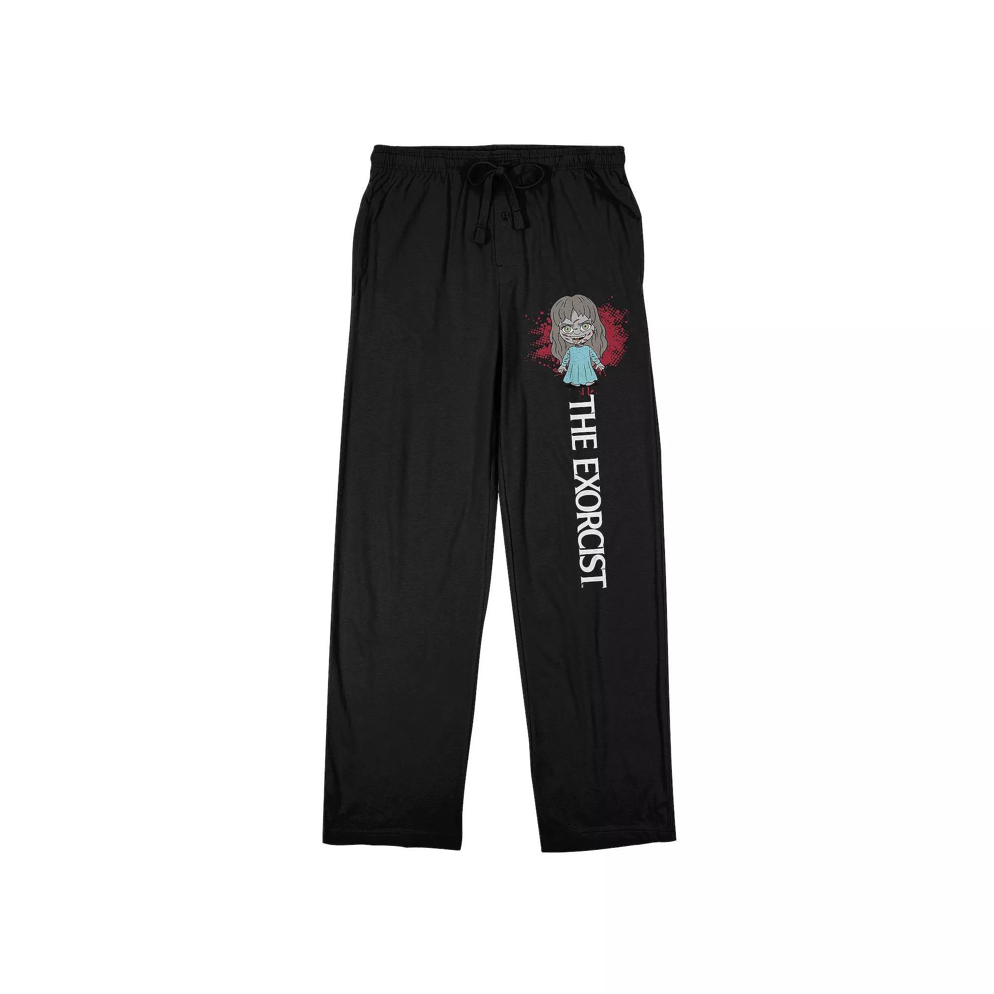 Men's The Exorcist Regan Sleep Pants, Size: Small, Black Product Image