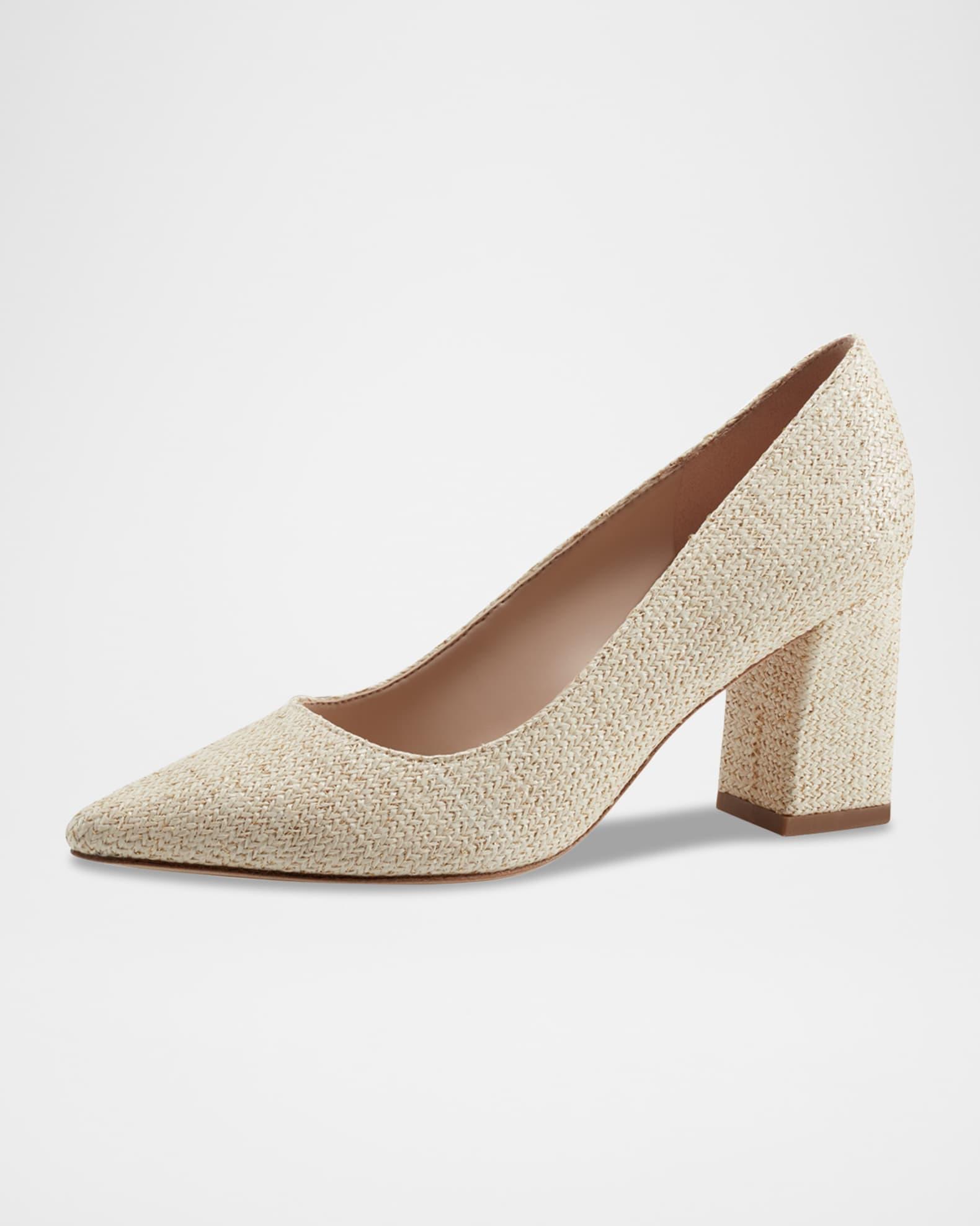 Zala Fabric Block-Heel Pumps Product Image
