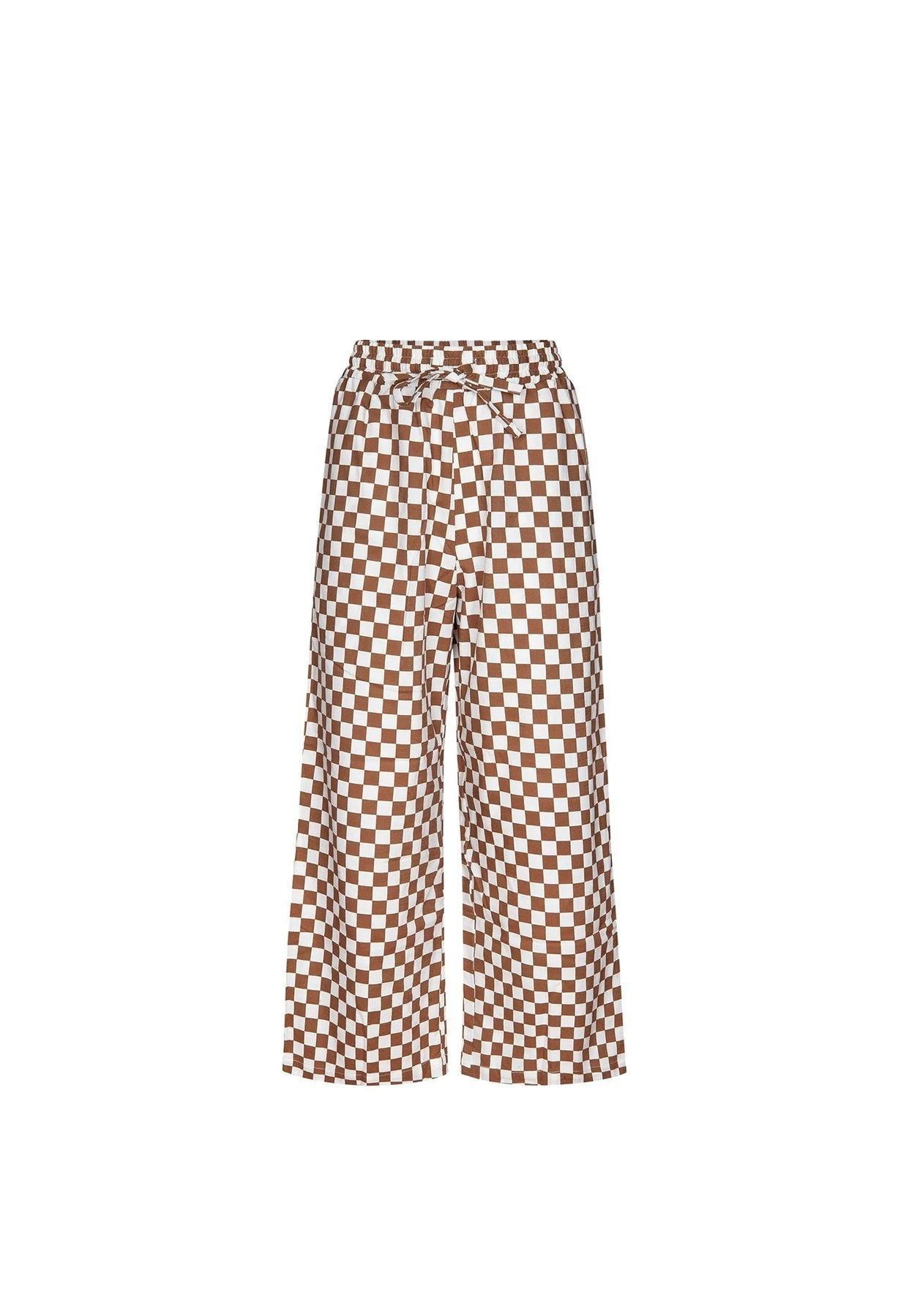 Lounge Pants - Toast Check Product Image