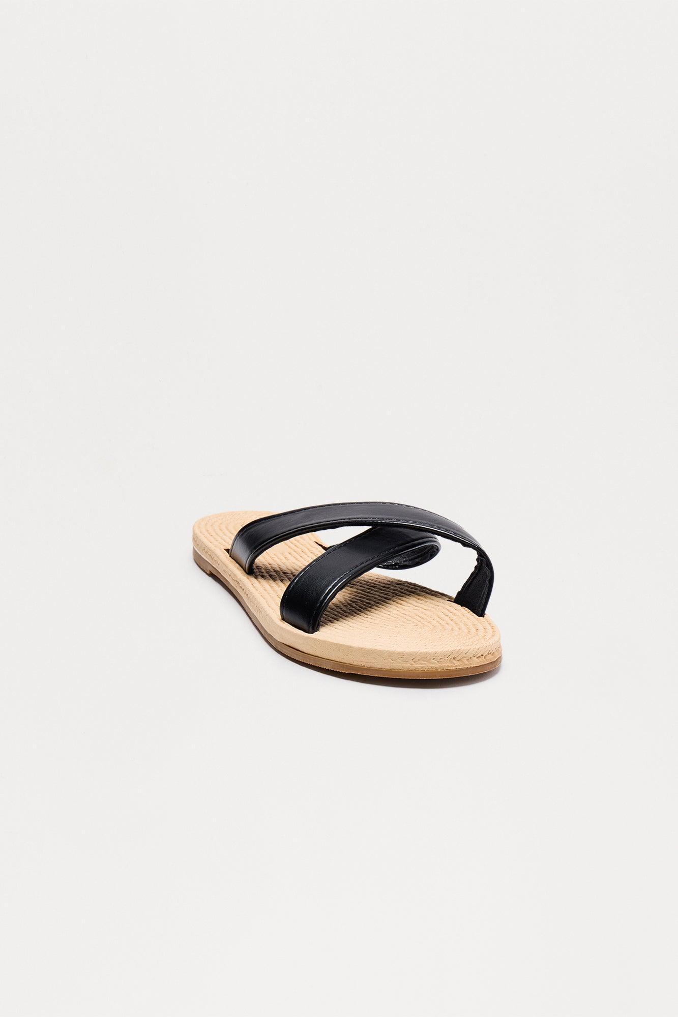 Malore Jute Sandals - Black Product Image