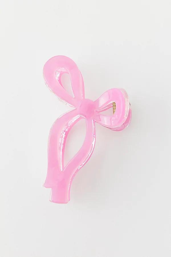 Resin Draped Bow Claw Clip Womens at Urban Outfitters Product Image