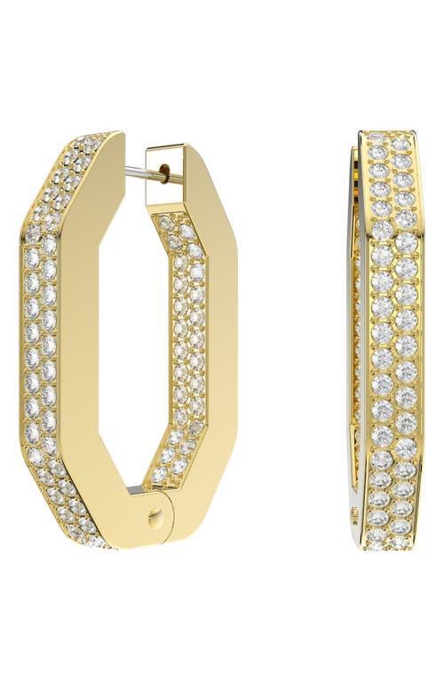 Womens Dextera Goldtone-Plated & Crystal Inside-Out Hoop Earrings Product Image
