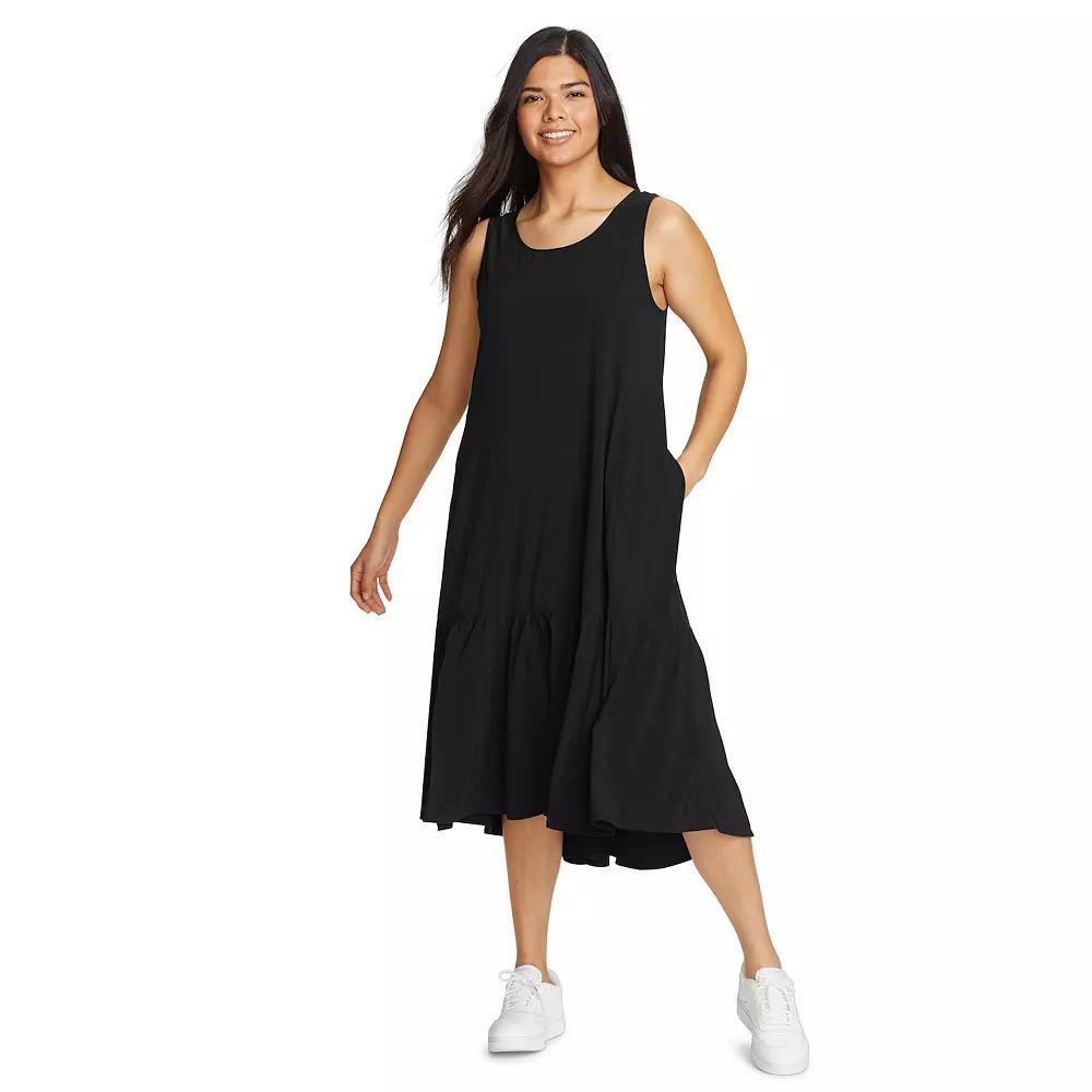 Women's Eddie Bauer Departure Midi Dress, Size: XL, Black Product Image