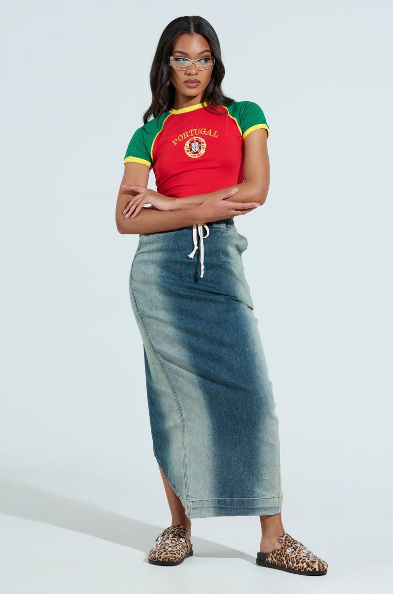 SIDE THOUGHTS MAXI SKIRT Product Image