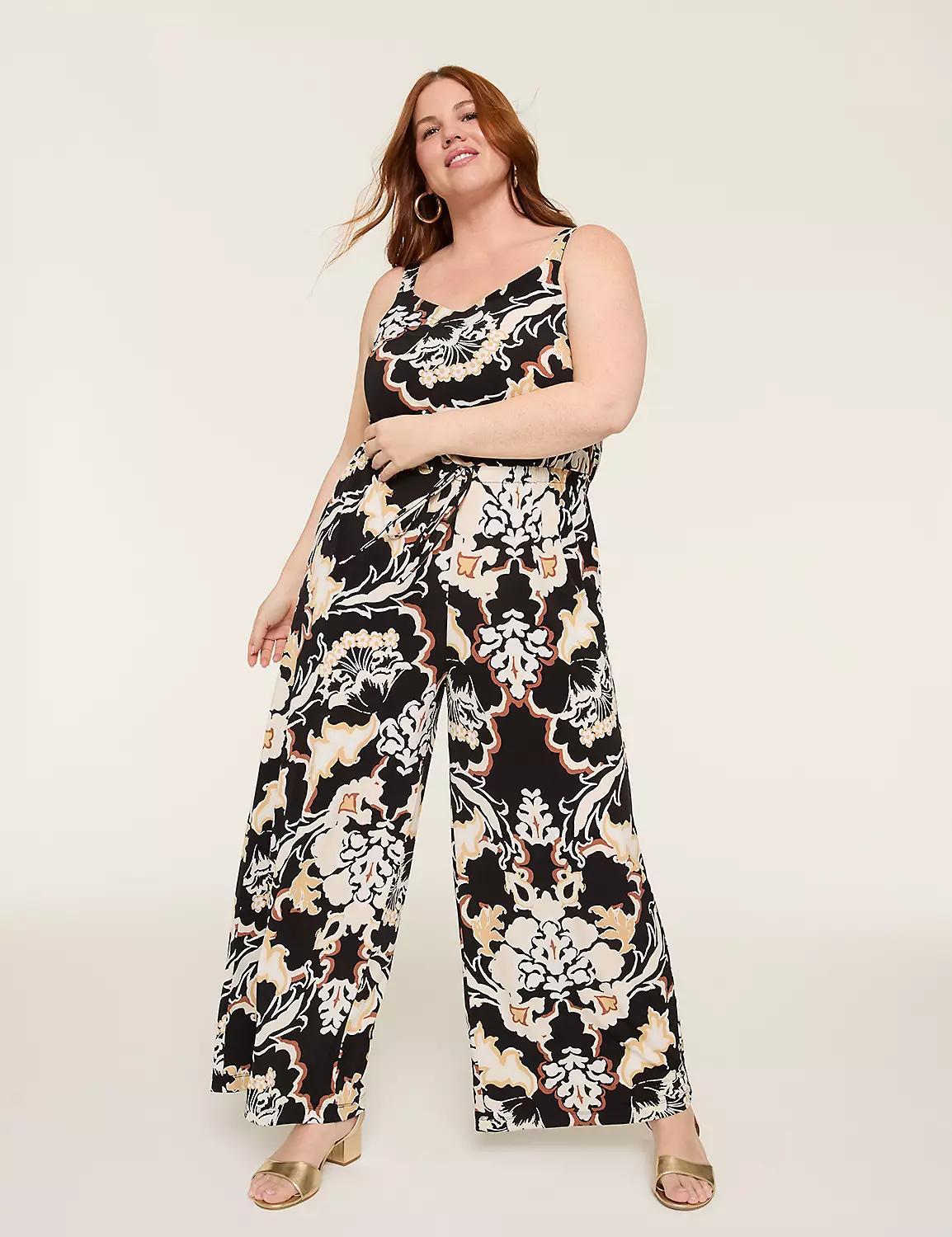 Drawstring-Waist Jersey Jumpsuit Product Image