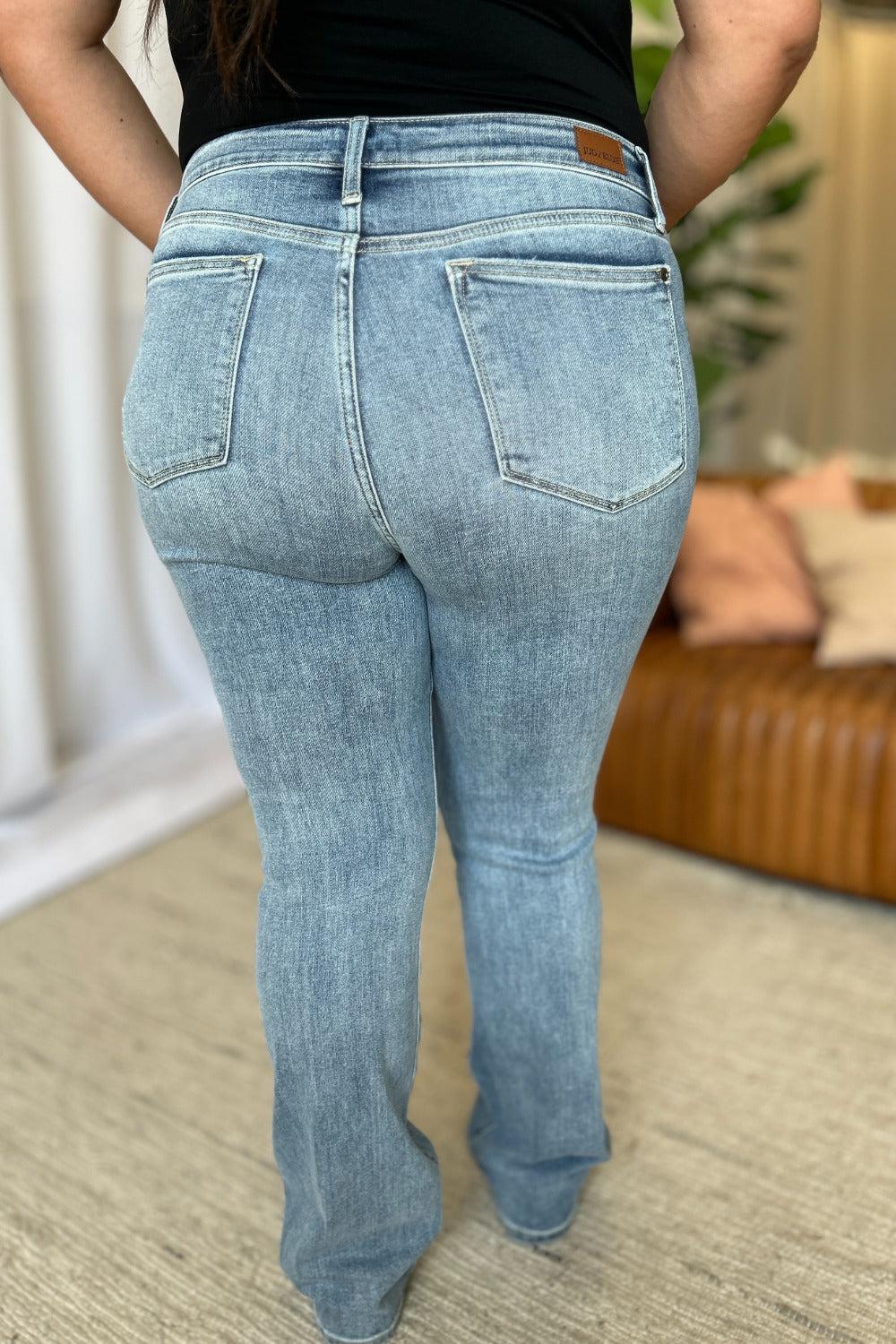 Renae Mid-Rise Nondistressed Bootcut Judy Blue Jeans - ONLINE EXCLUSIVE! Product Image