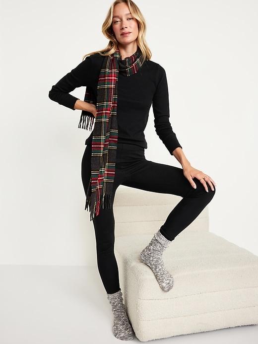 High-Waisted Waffle Pajama Leggings Product Image