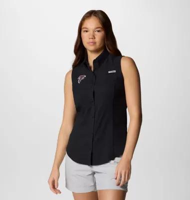 Columbia Women's PFG Tamiami Sleeveless Shirt - Atlanta Falcons- Product Image