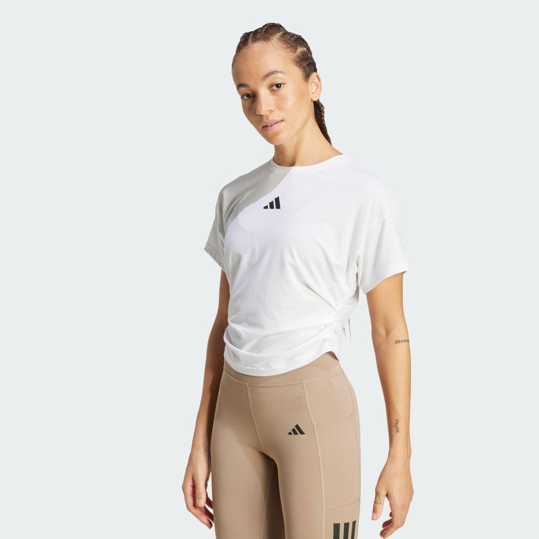 adidas Power Tee Blue Fusion XL Womens Product Image