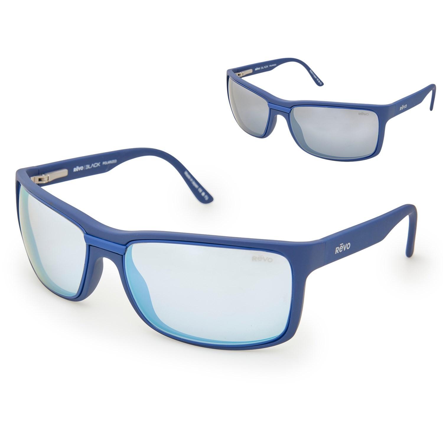 Revo Made in Japan Eclipse Wraparound Sunglasses - Polarized Mirror Lenses Product Image