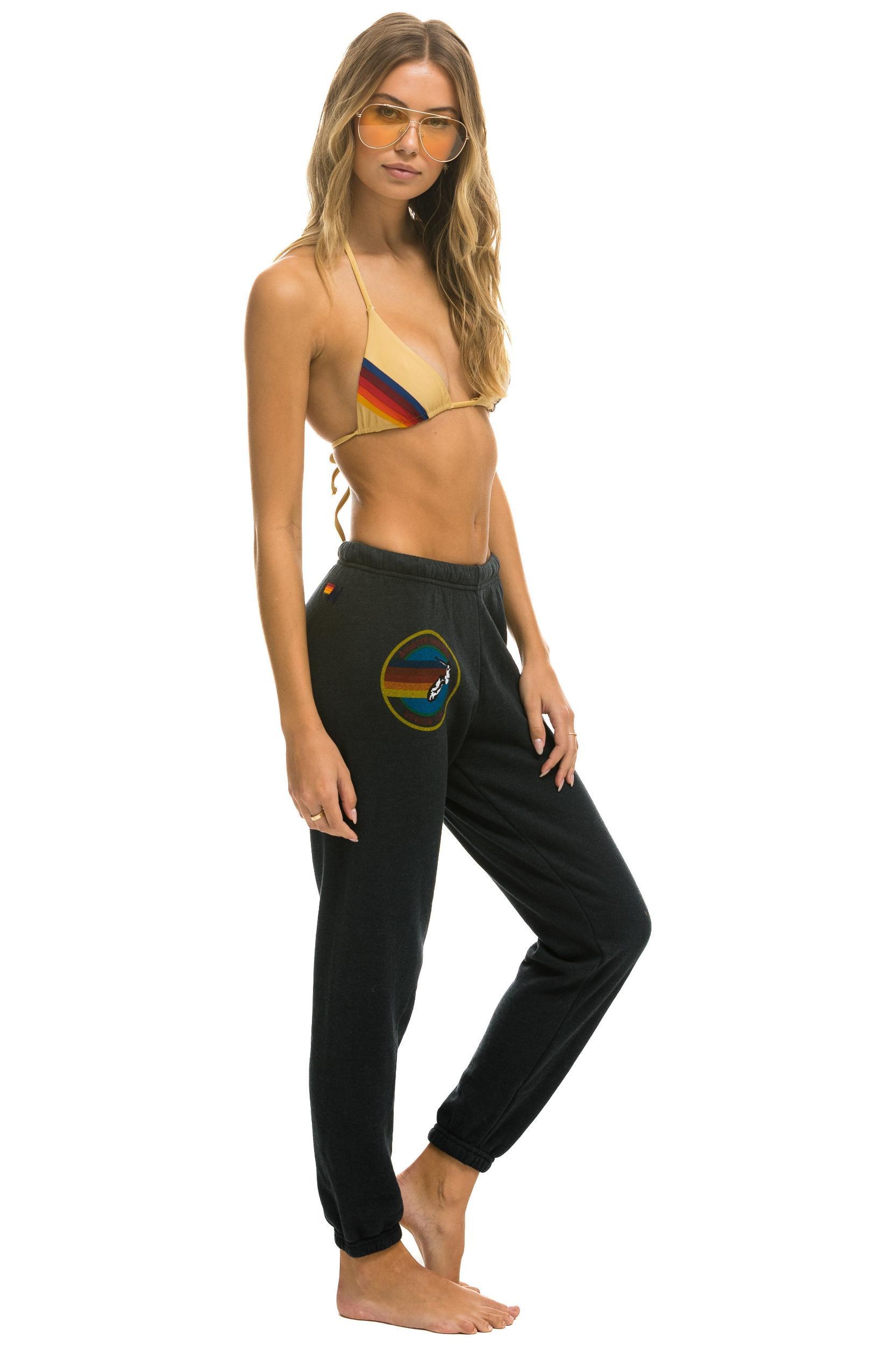AVIATOR NATION LAGUNA BEACH SWEATPANTS - CHARCOAL Female Product Image