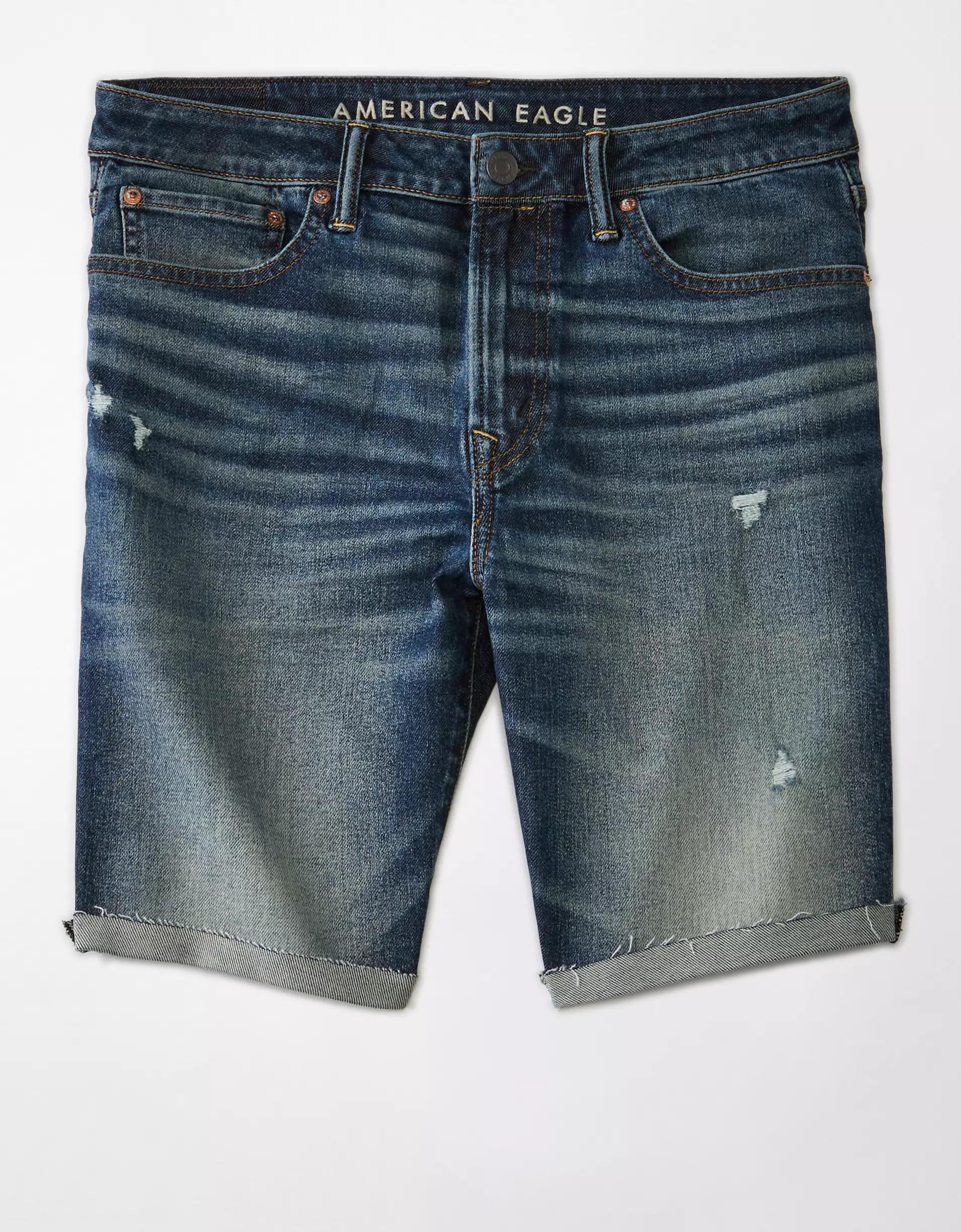 AE 9" AirFlex+ Ultrasoft Patched Denim Short Product Image