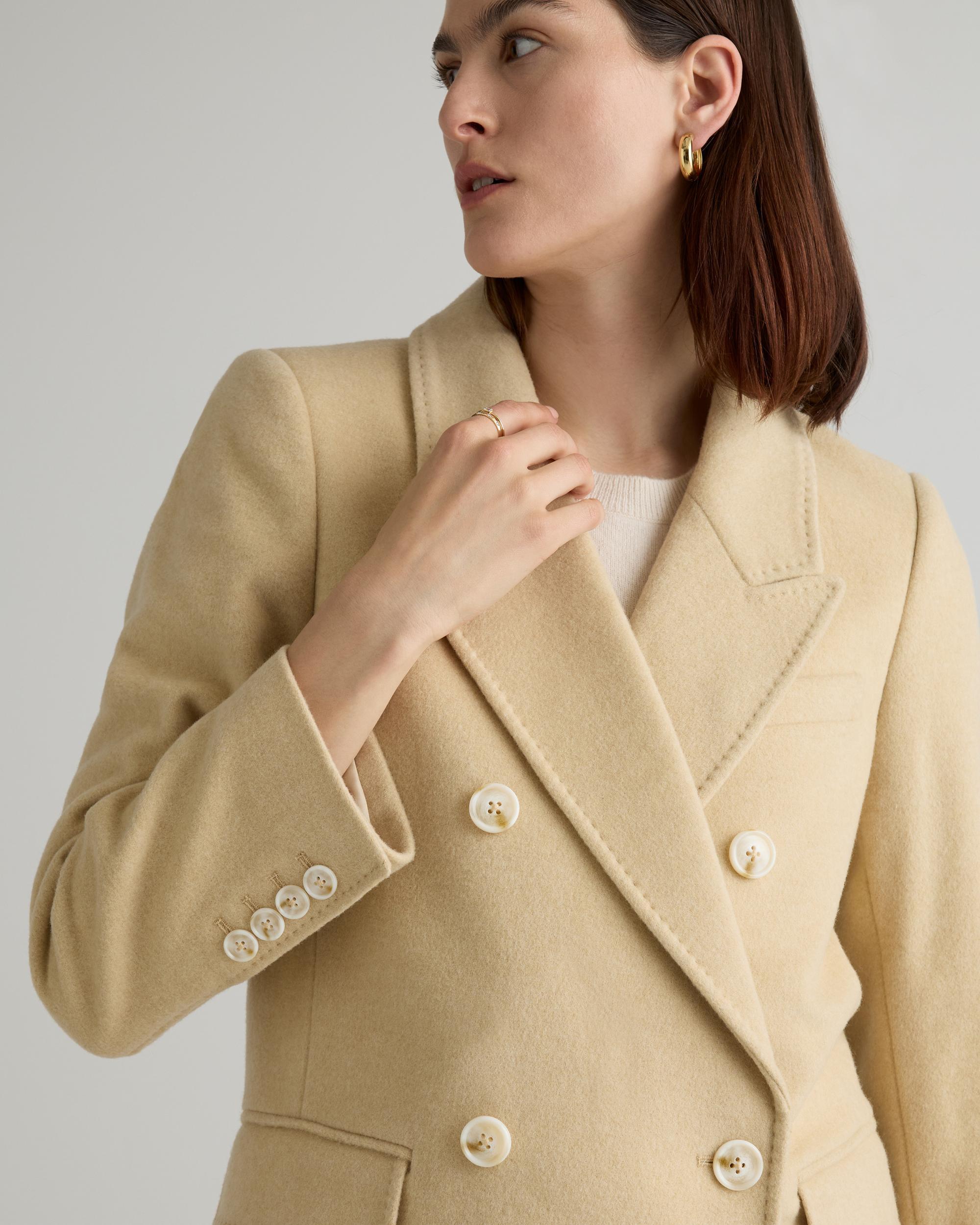 Quince | Women's Italian Wool Double-Breasted Coat Wool/Nylon Product Image