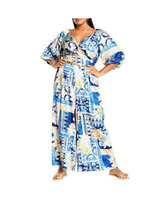 City Chic Womens Marseille Print Jumpsuit Product Image