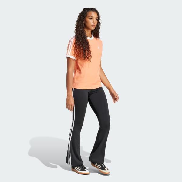 adidas 3-Stripes Tee Semi Coral XS Womens Product Image