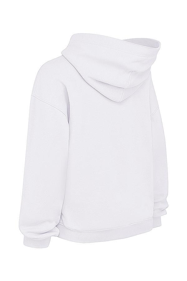 Mirage White Zip Through Hoodie Product Image