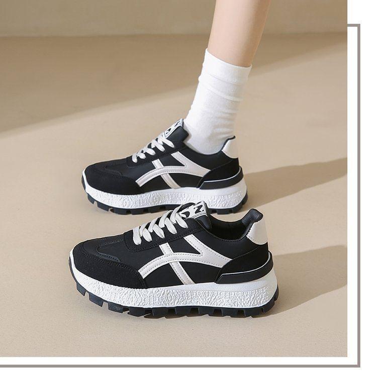 Platform Panel Sneakers Product Image