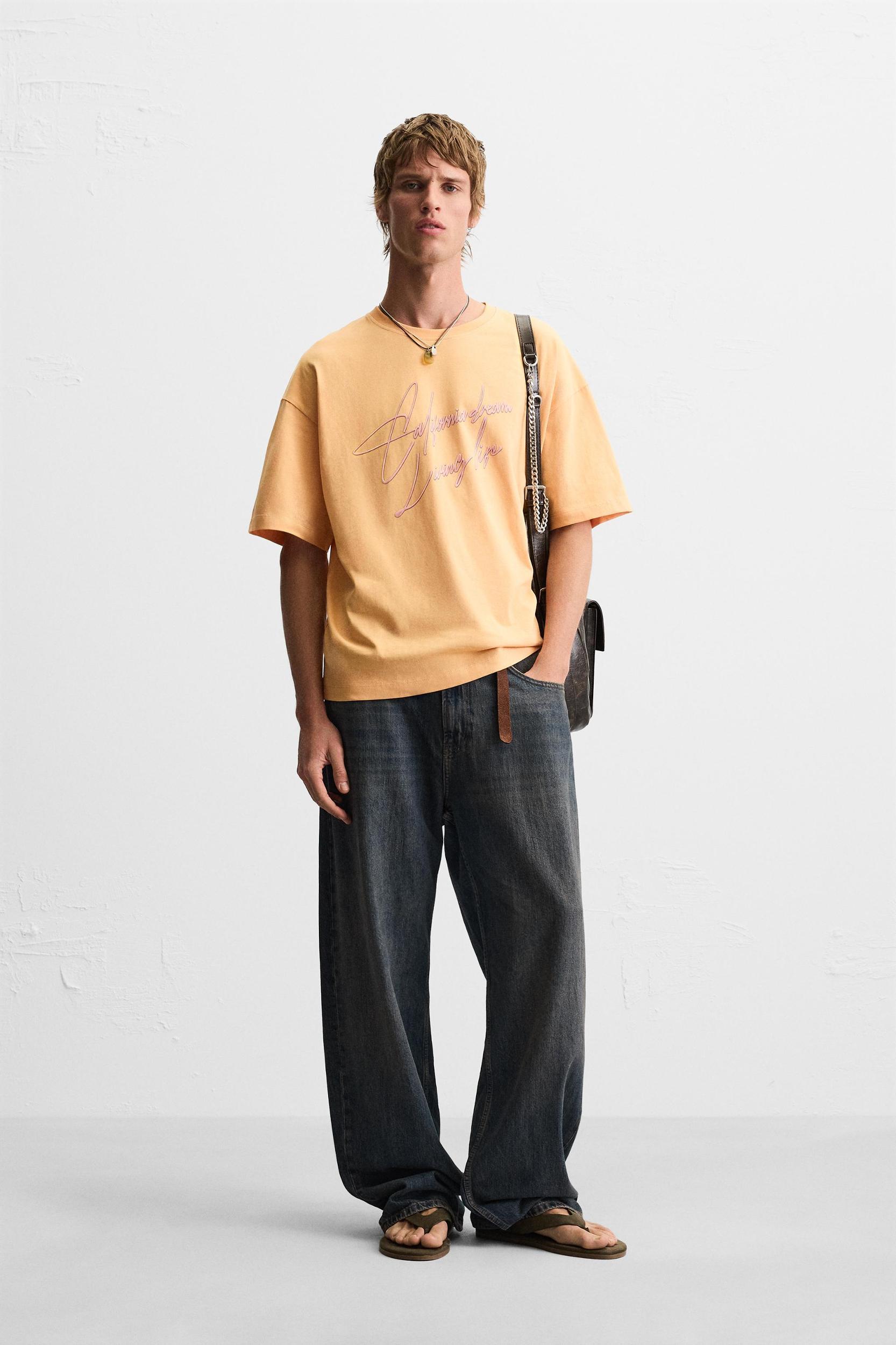 TEXTURED PRINTED T-SHIRT Product Image