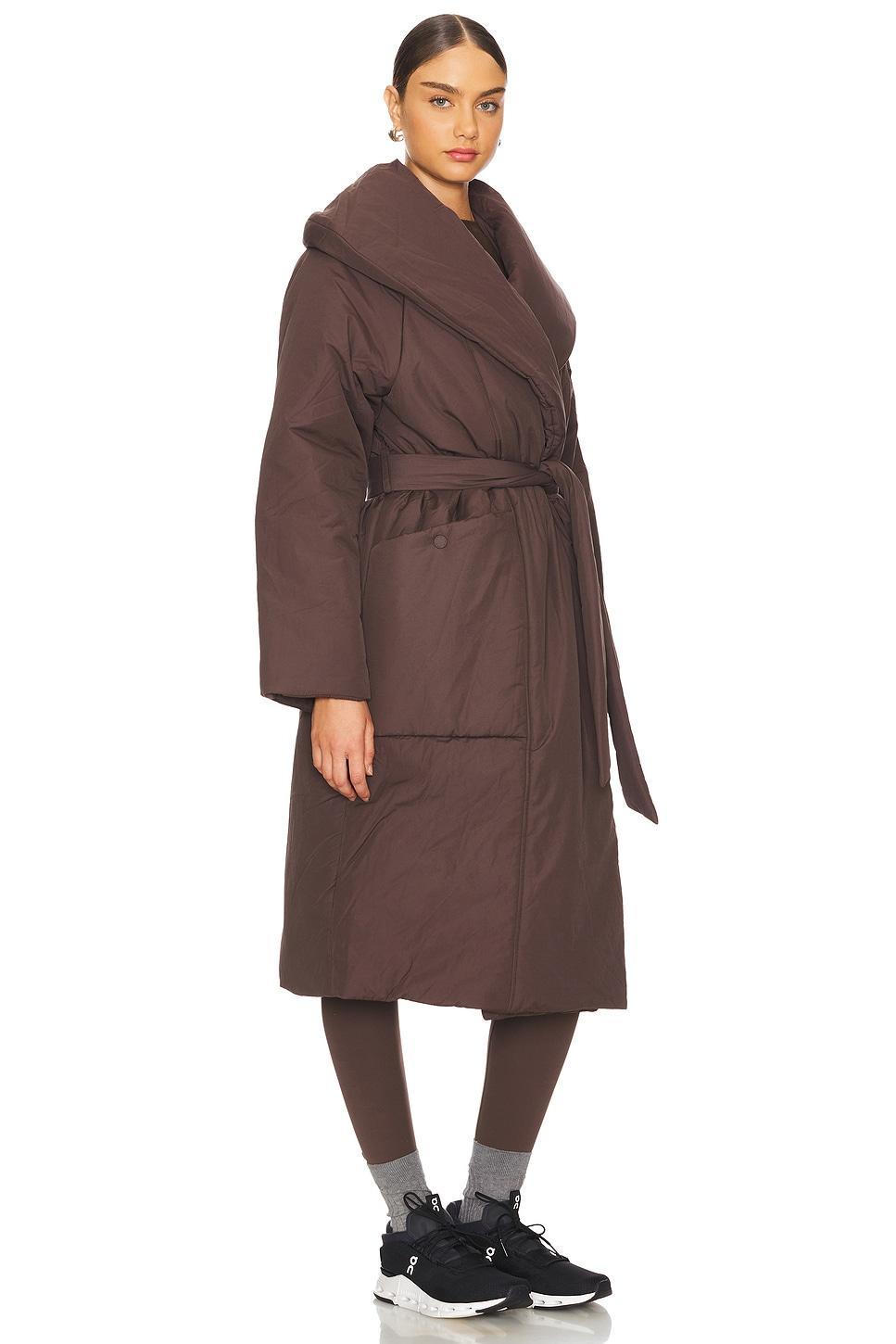 Ana Long Wrap Puffer Coat Varley Product Image