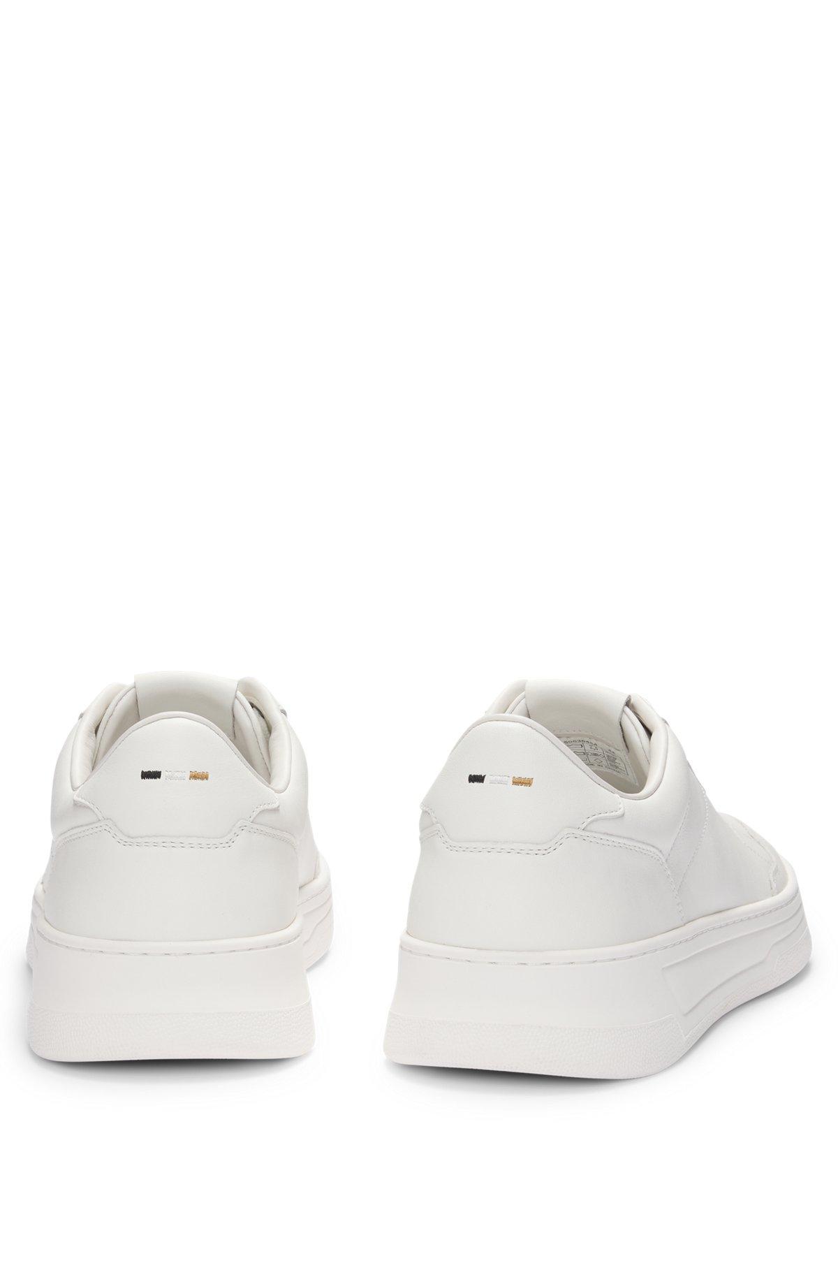 Leather trainers with rubber outsole Product Image