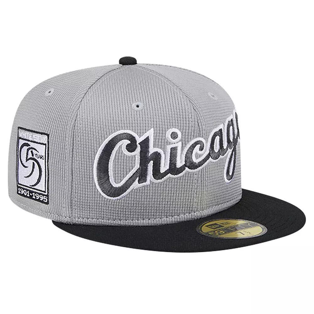 Men's New Era Gray Chicago White Sox Pivot Mesh 59FIFTY Fitted Hat, Size: 7 1/8, Grey Product Image