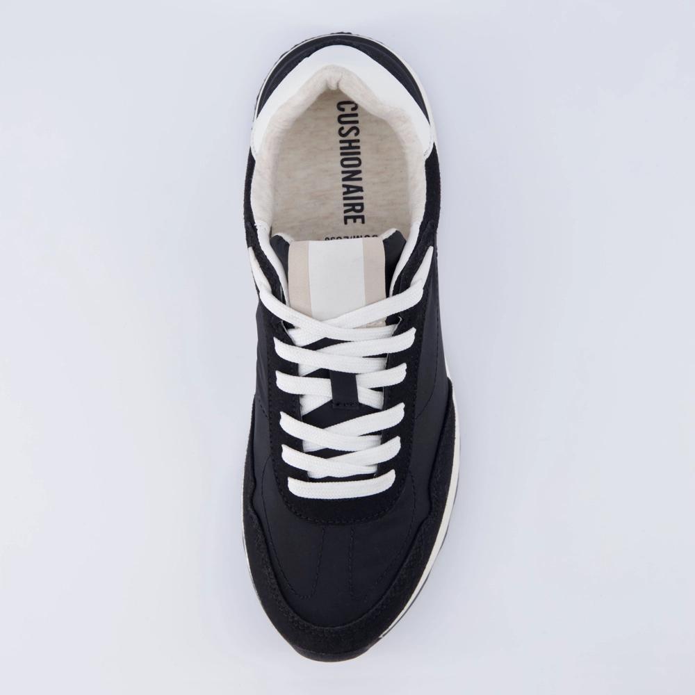 CUSHIONAIRE Women's Kicks lace up Nylon Sneaker +Comfort Foam, Wide Widths Available Product Image