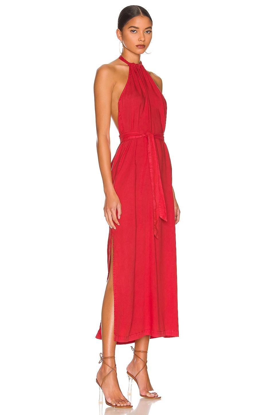 Smocked Waist Halter Midi Dress Bella Dahl Product Image