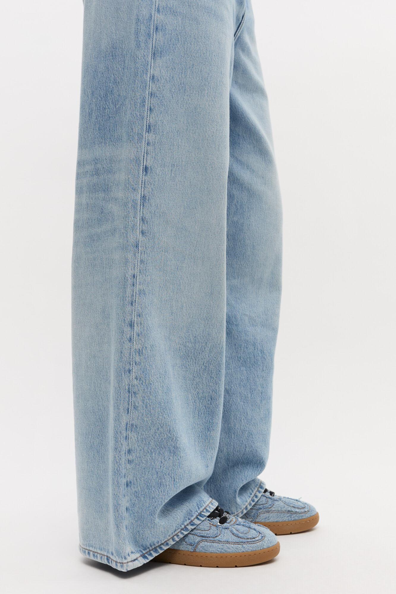 08 Denim Raw Edge Sneakers Product Image