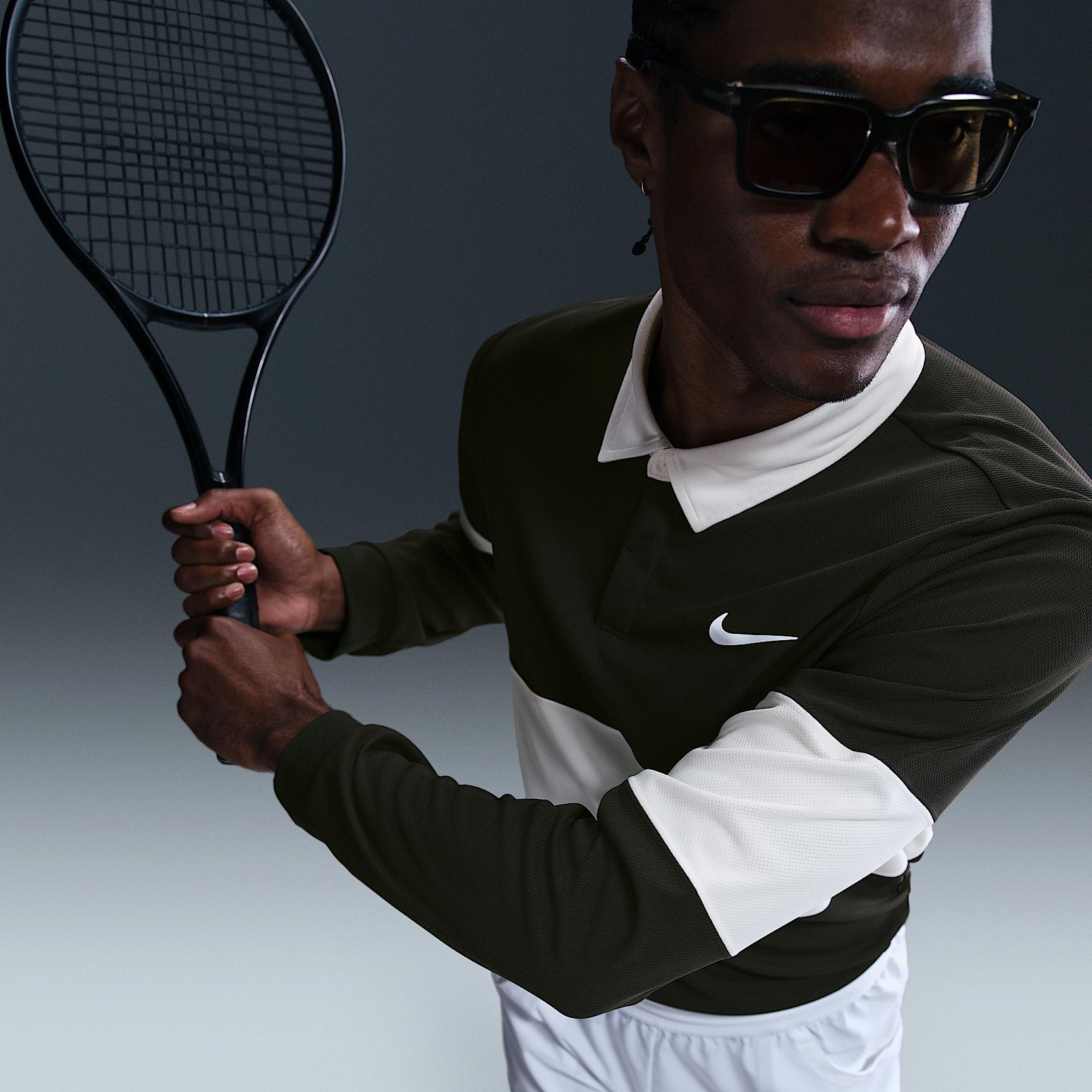 NikeCourt Slam Men's Dri-FIT ADV Long-Sleeve Tennis Polo Product Image