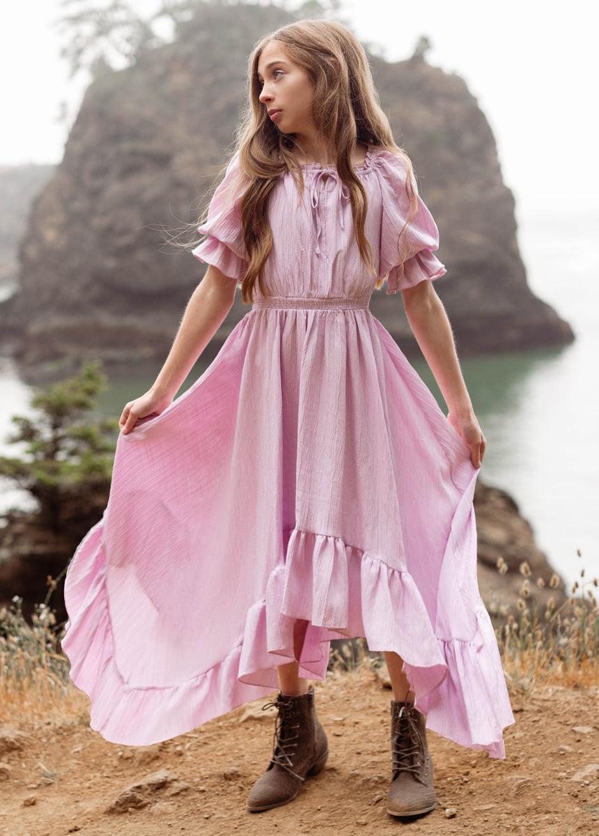 Gwenola Dress in Lilac Girls Product Image