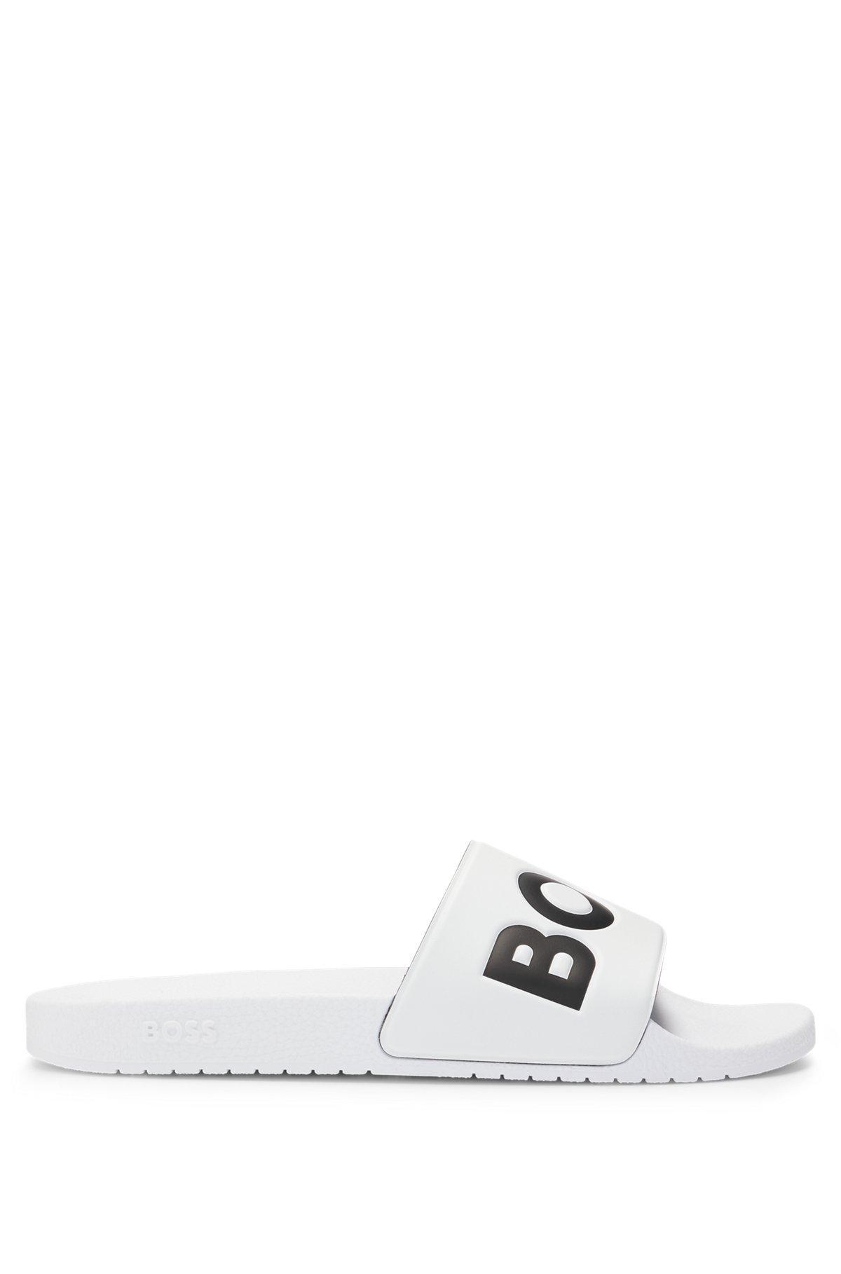 Italian-made slides with large logo detail Product Image
