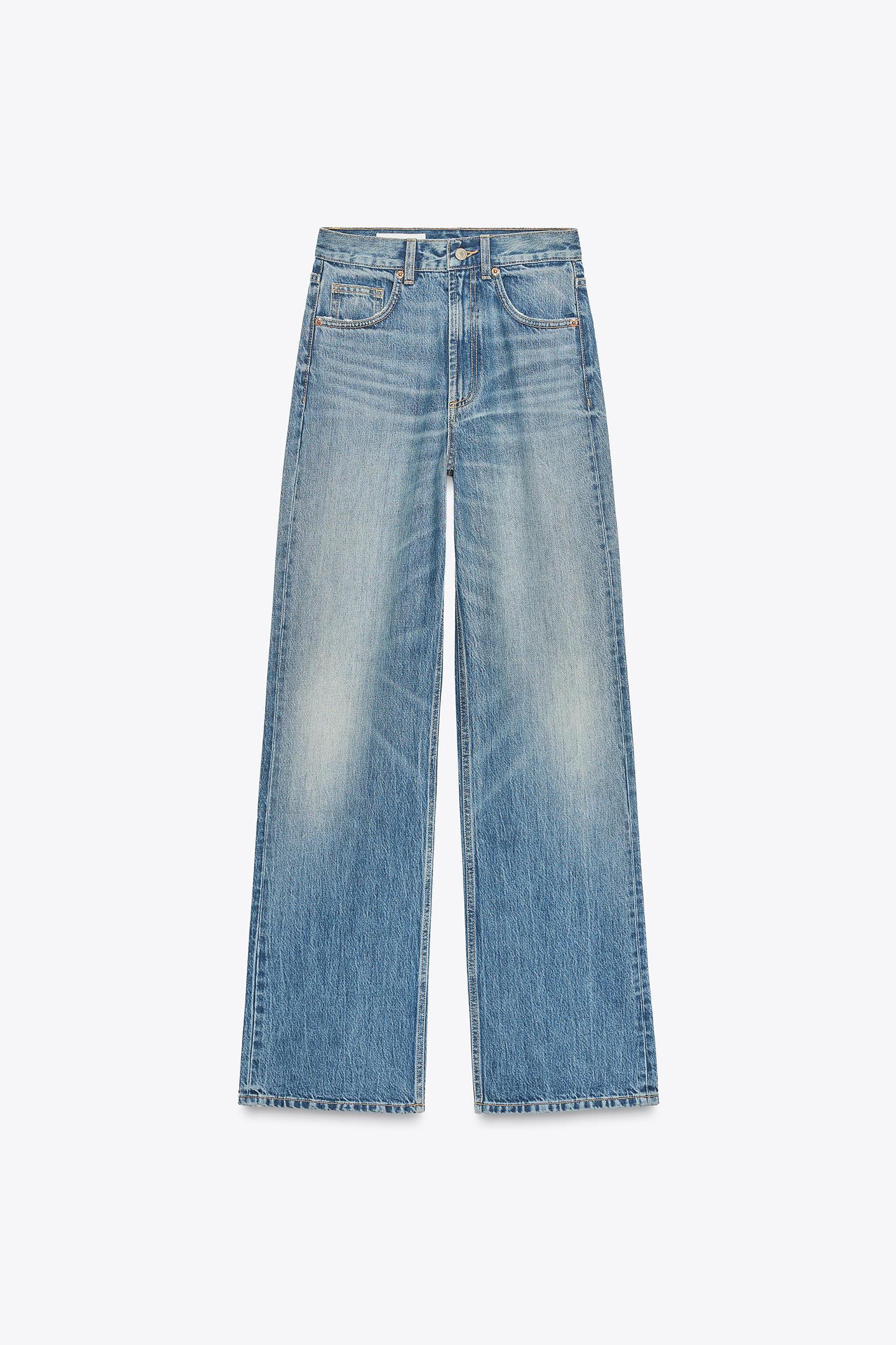 TRF HIGH WAIST WIDE LEG FULL LENGTH JEANS Product Image