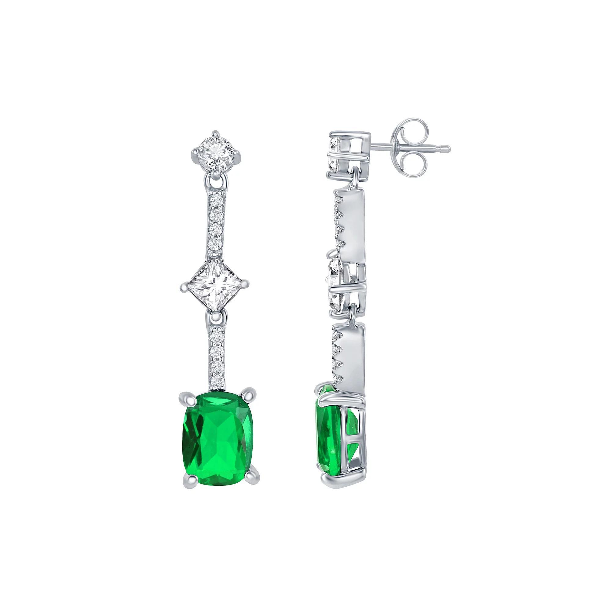 Sterling Silver Long Earrings, Women's Product Image