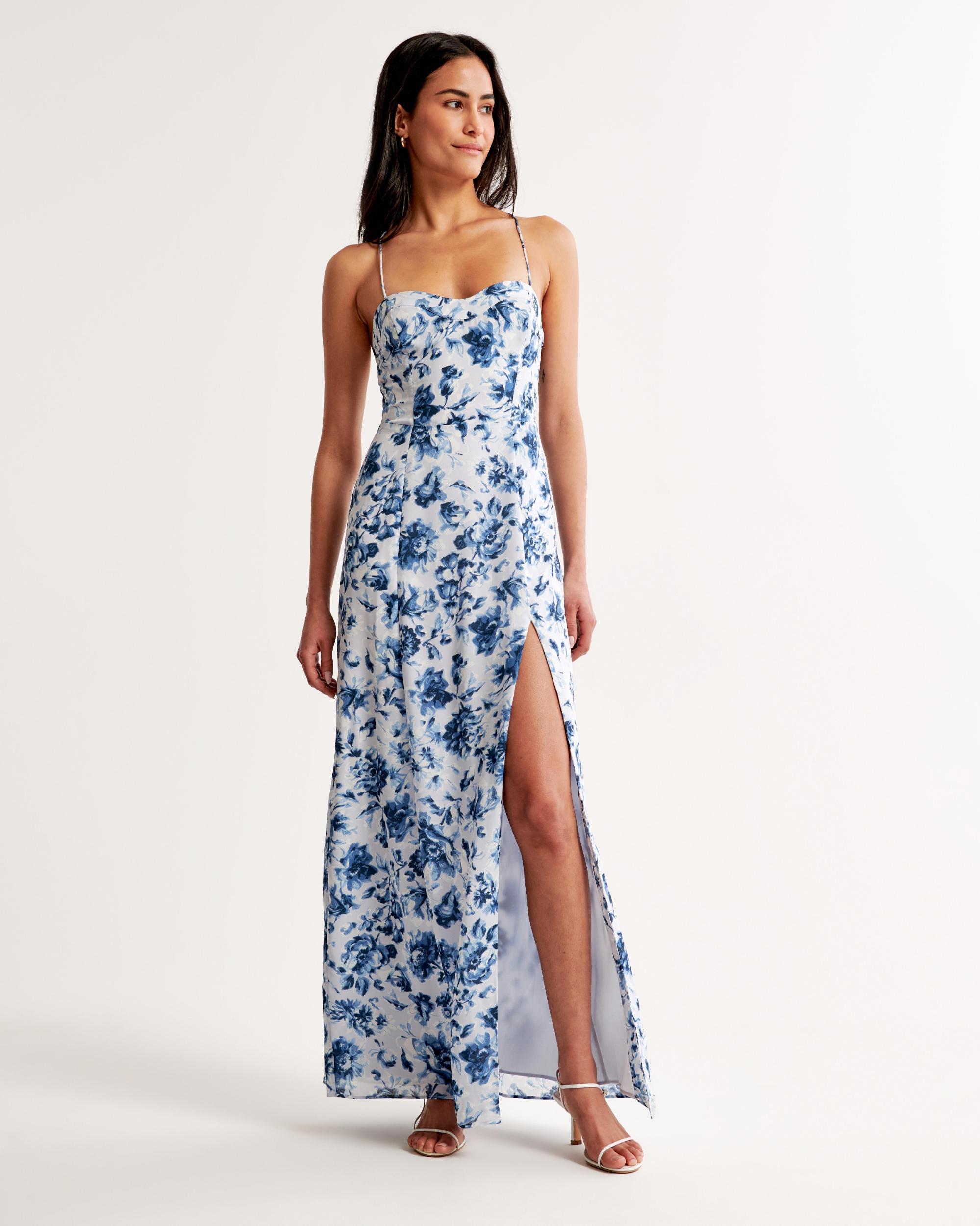 The A&F Camille Tie-Back Maxi Dress Product Image