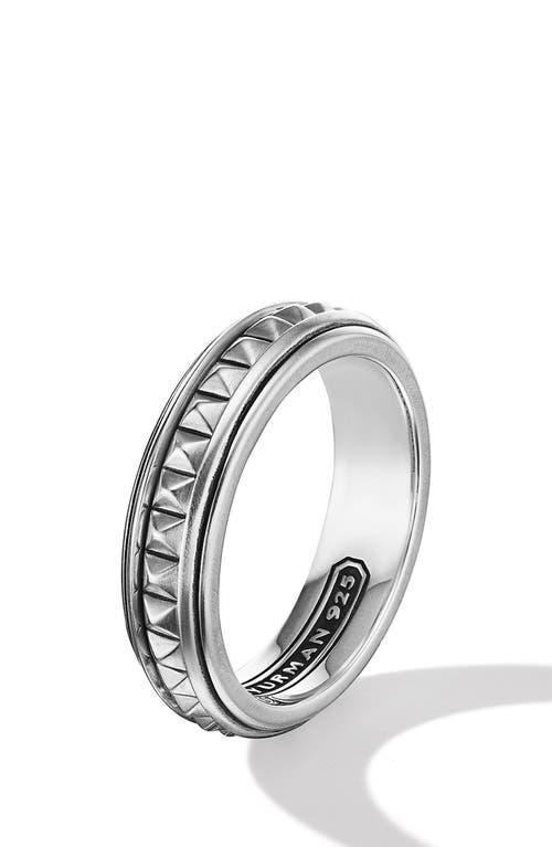 David Yurman Mens Sterling Silver Pyramid Band Product Image