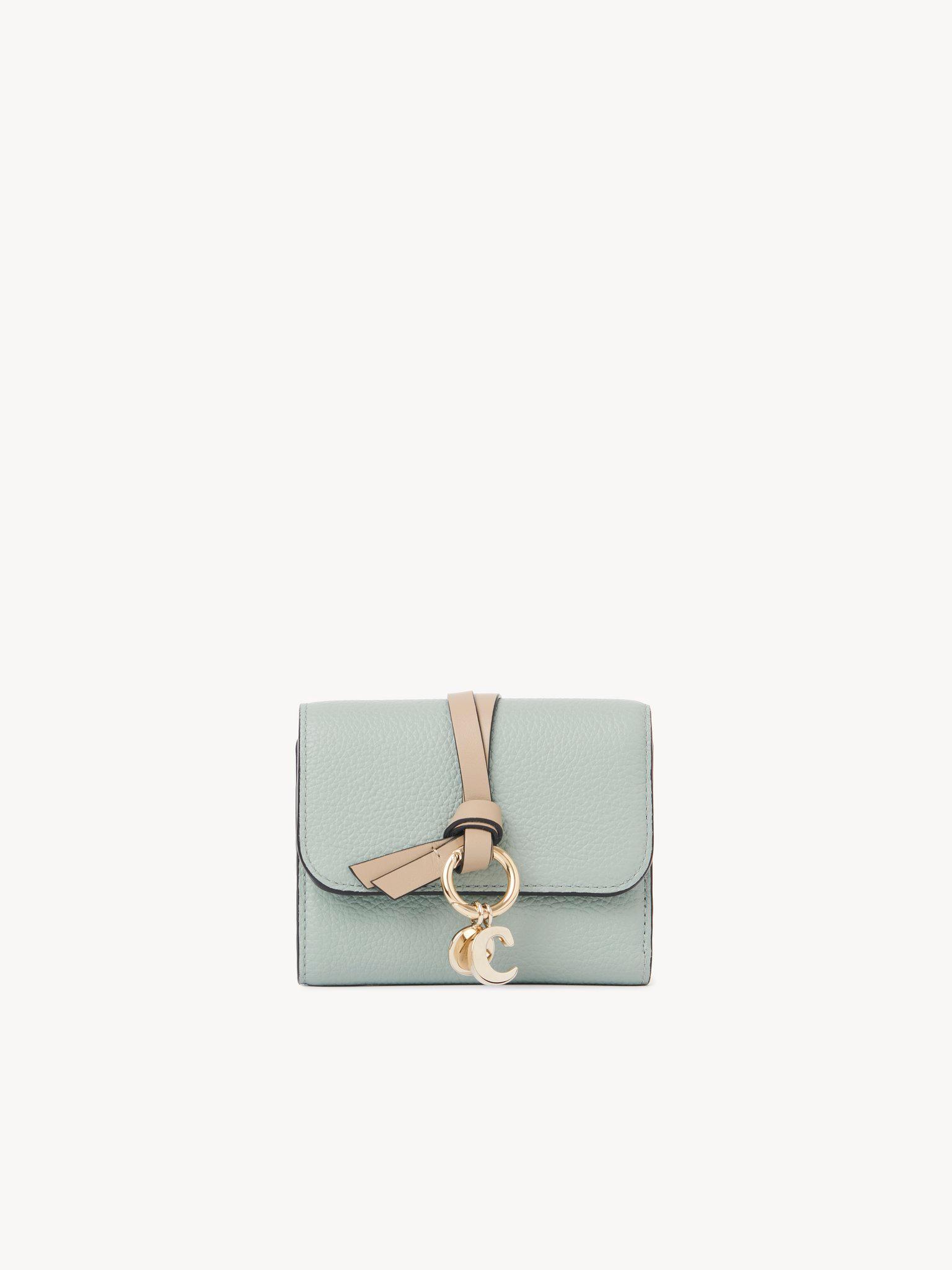 Small Alphabet tri-fold in grained leather Product Image