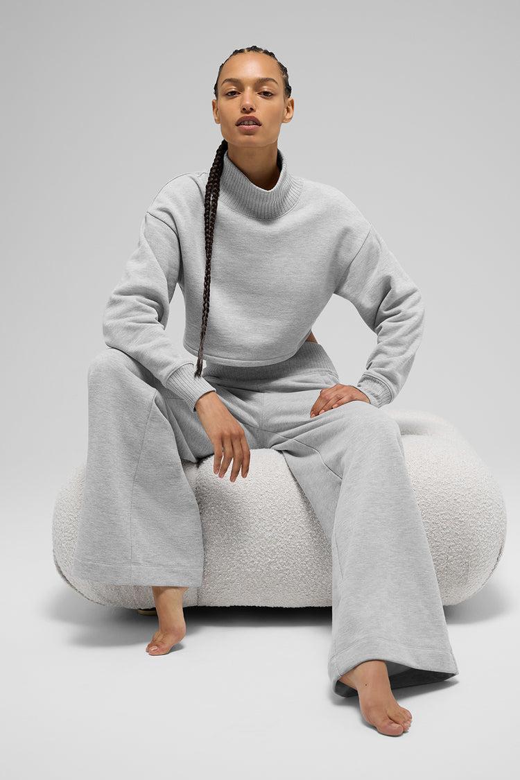 Cropped Serenity Coverup - Athletic Heather Grey Product Image