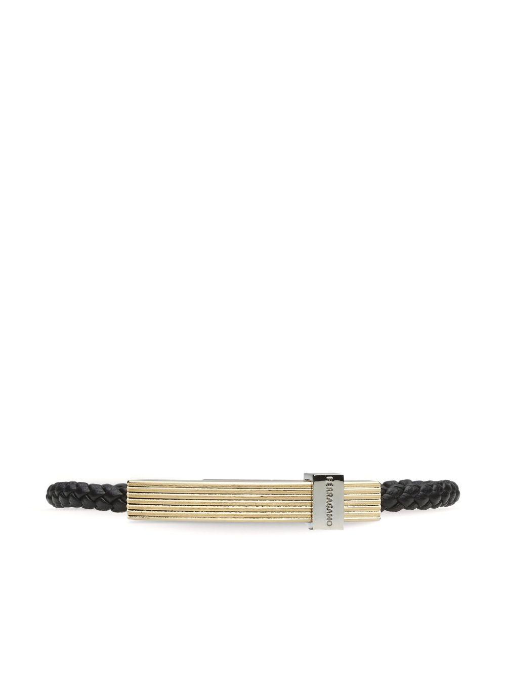 logo-engraved braided bracelet Product Image
