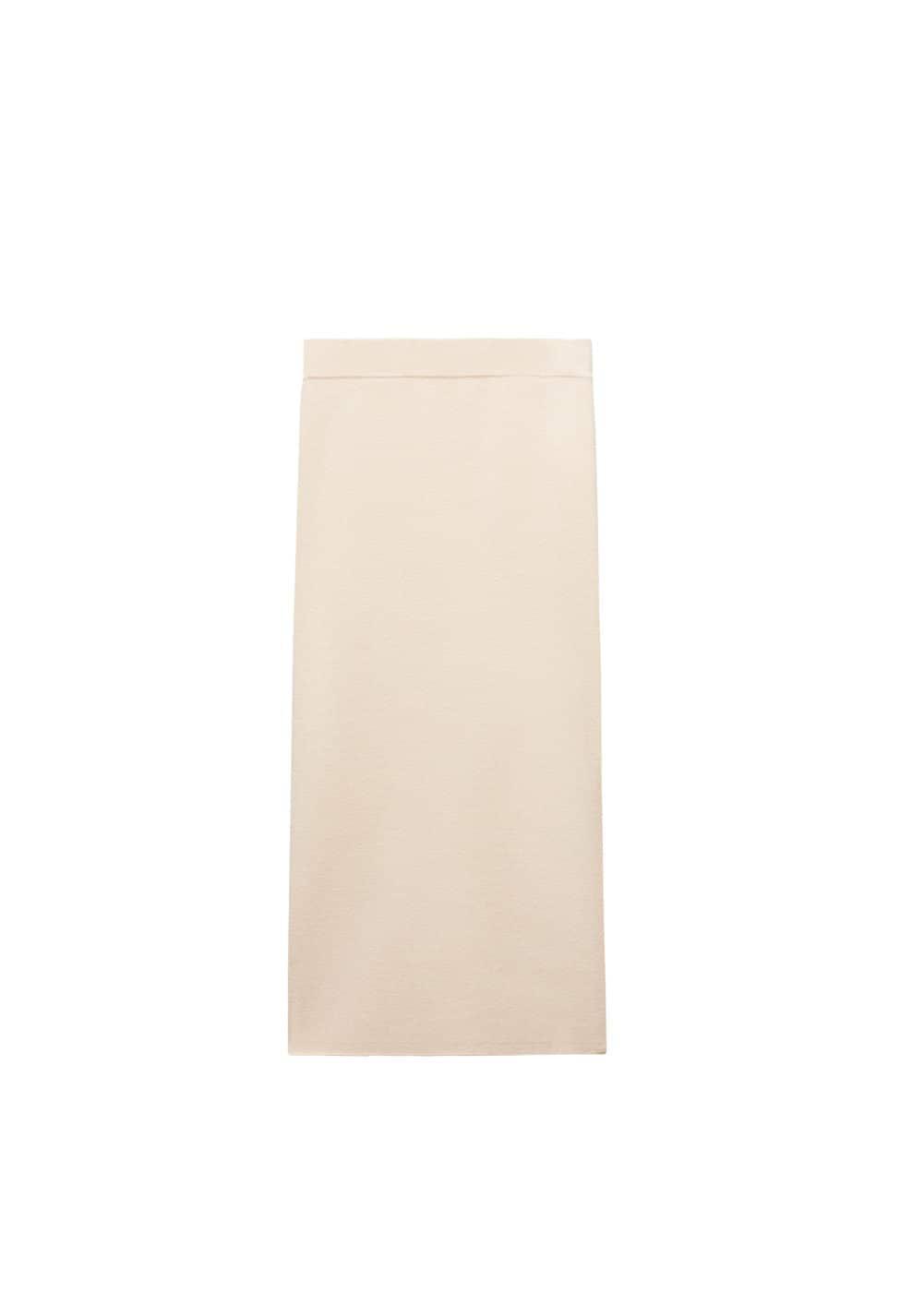 Mango knit midi slit skirt Product Image