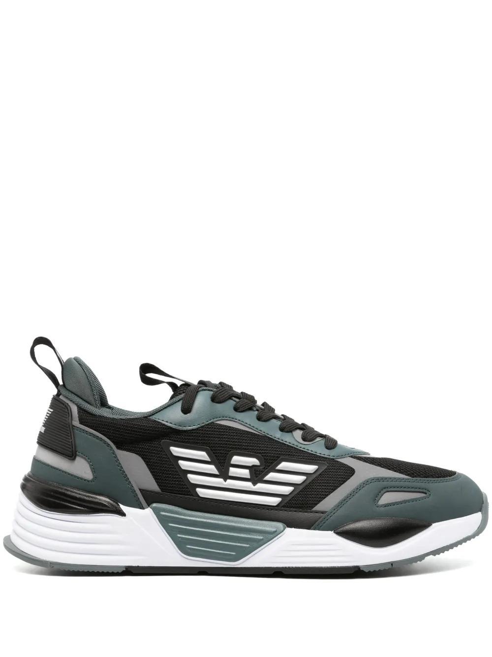 logo-patch panelled sneakers Product Image