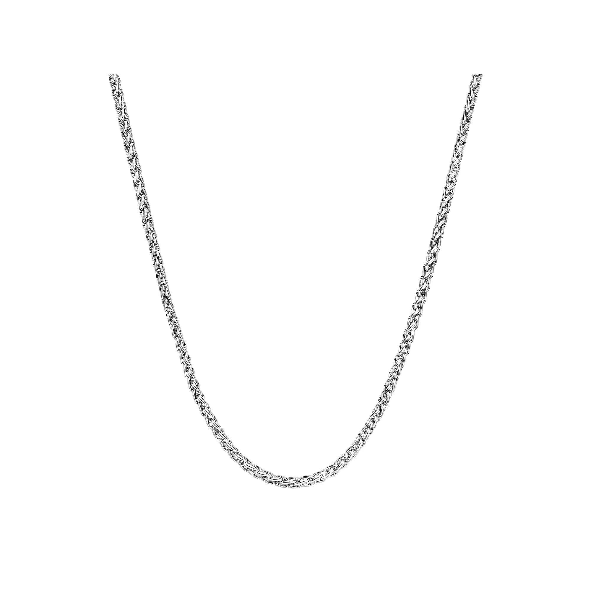 Men's LYNX Stainless Steel Wheat Chain Necklace, Size: 18" Product Image