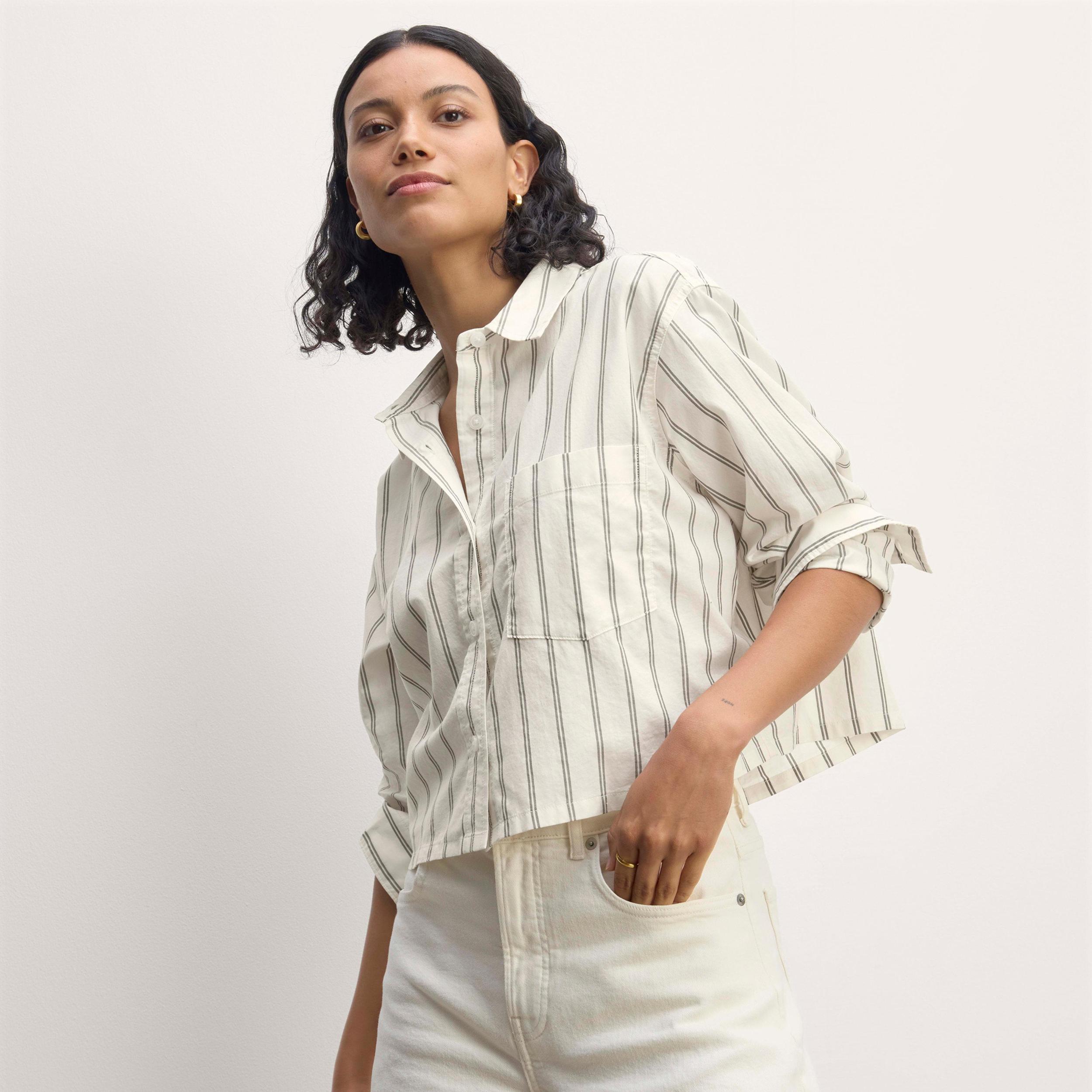 The Way-Short Shirt in Silky Cotton Product Image