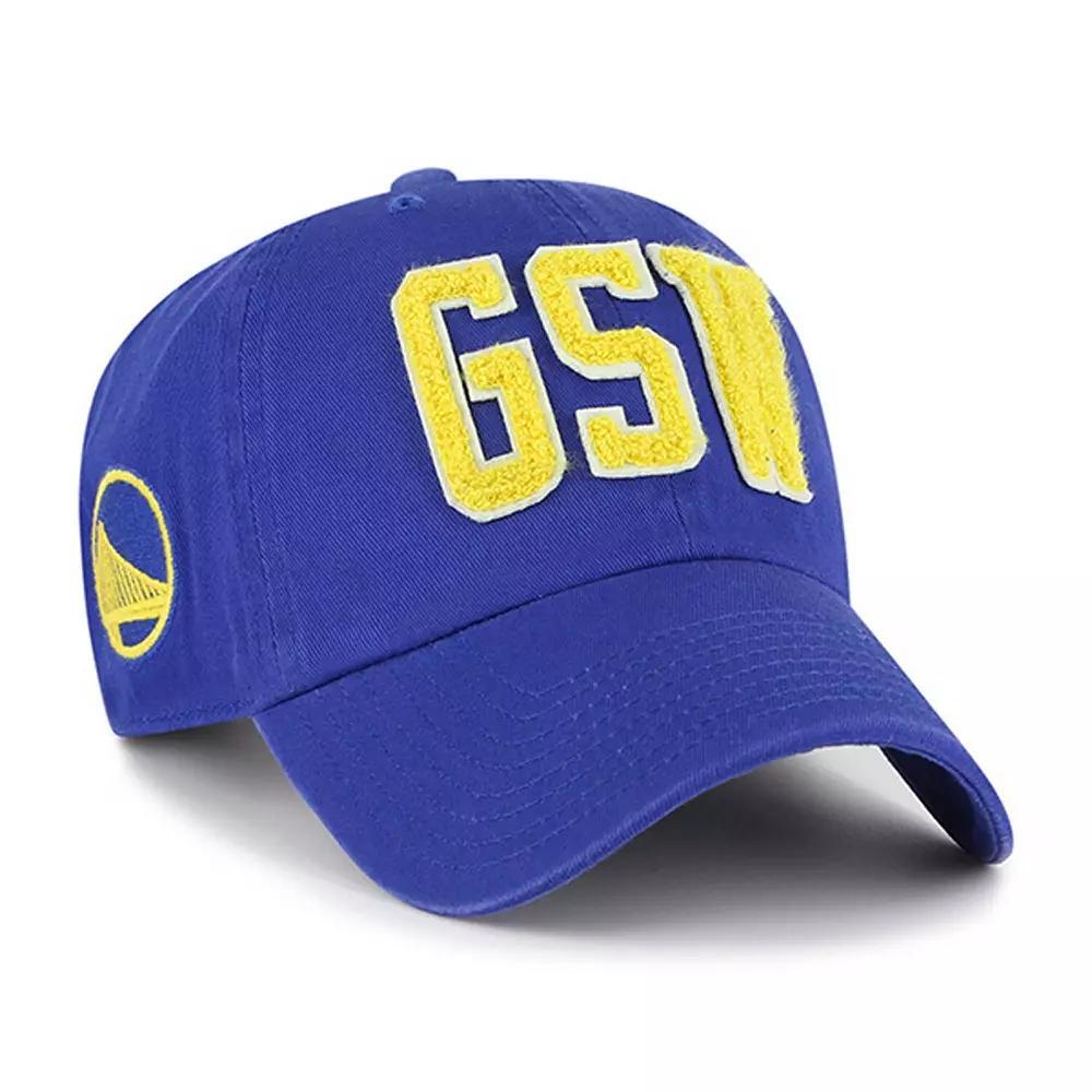 Men's '47 Royal Golden State Warriors Hand Off Clean Up Adjustable Hat, Blue Product Image