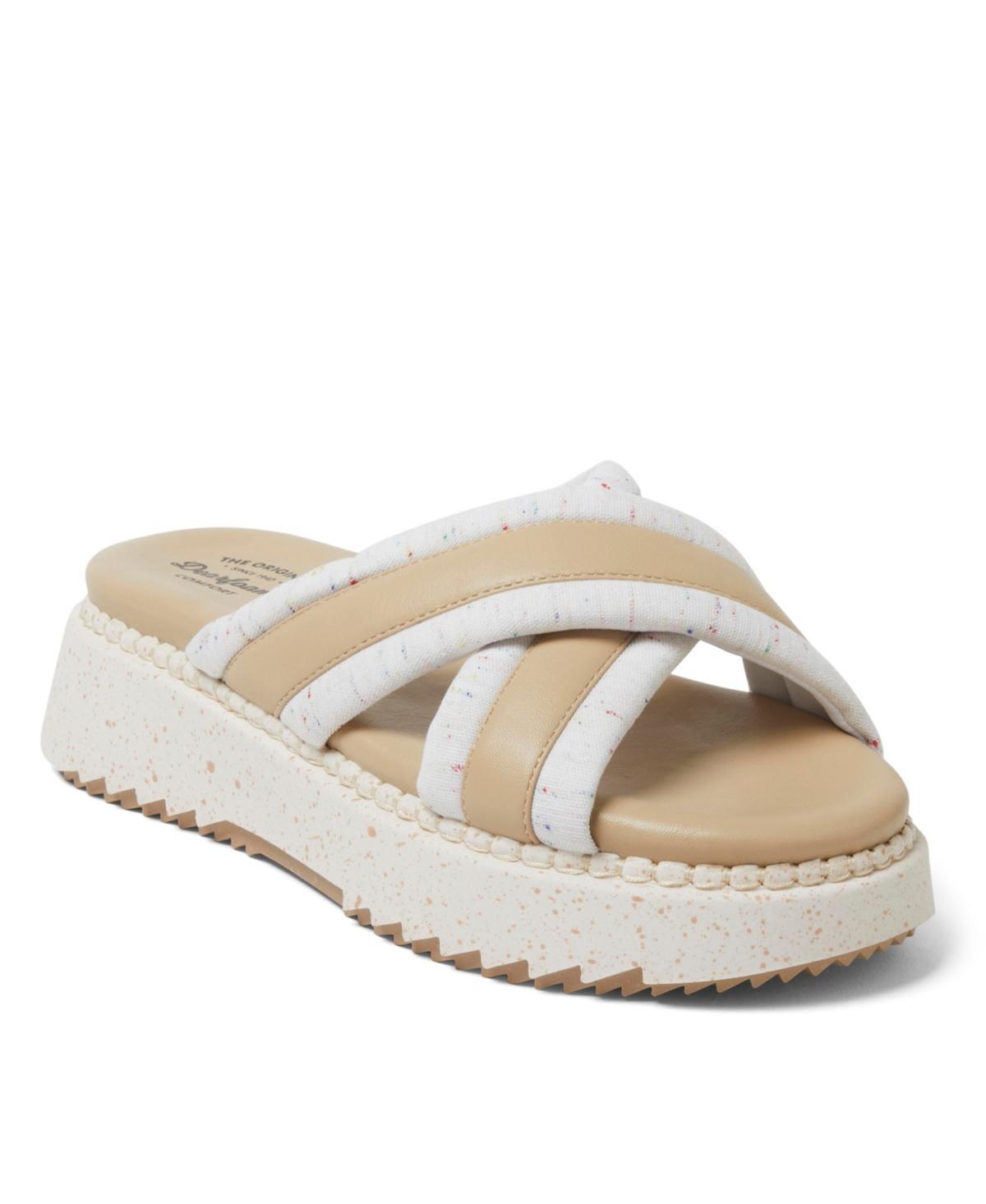 Original Comfort by Dearfoams Daisy Women's Platform Sandals, Size: 11, Ivory Product Image