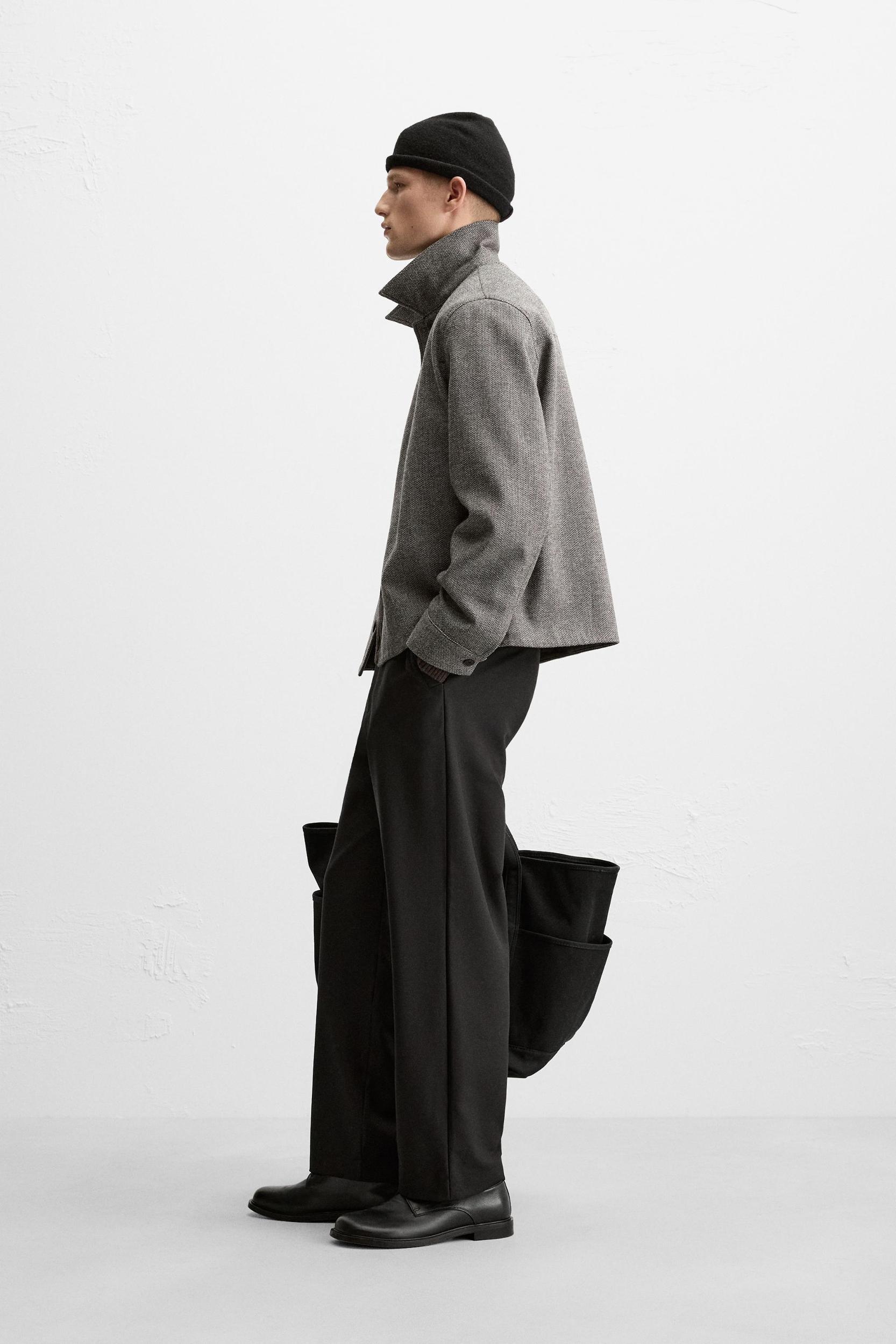 HERRINGBONE OVERSHIRT Product Image