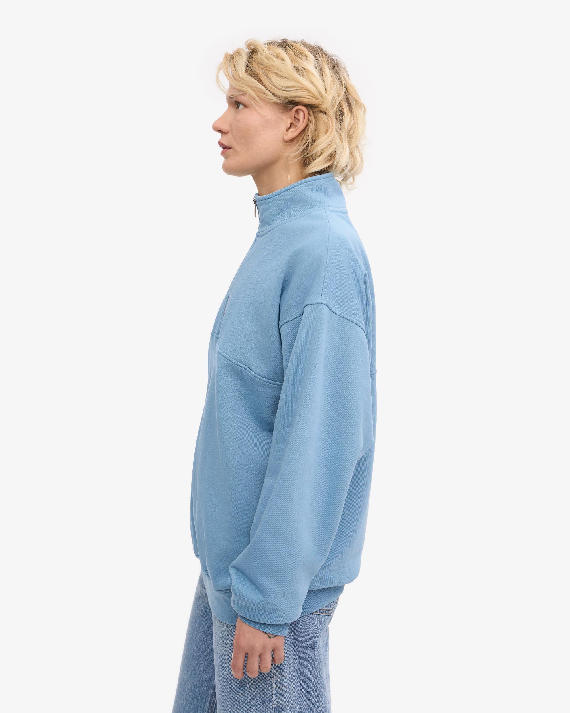 Organic Quarter Zip - Seaside Blue Product Image