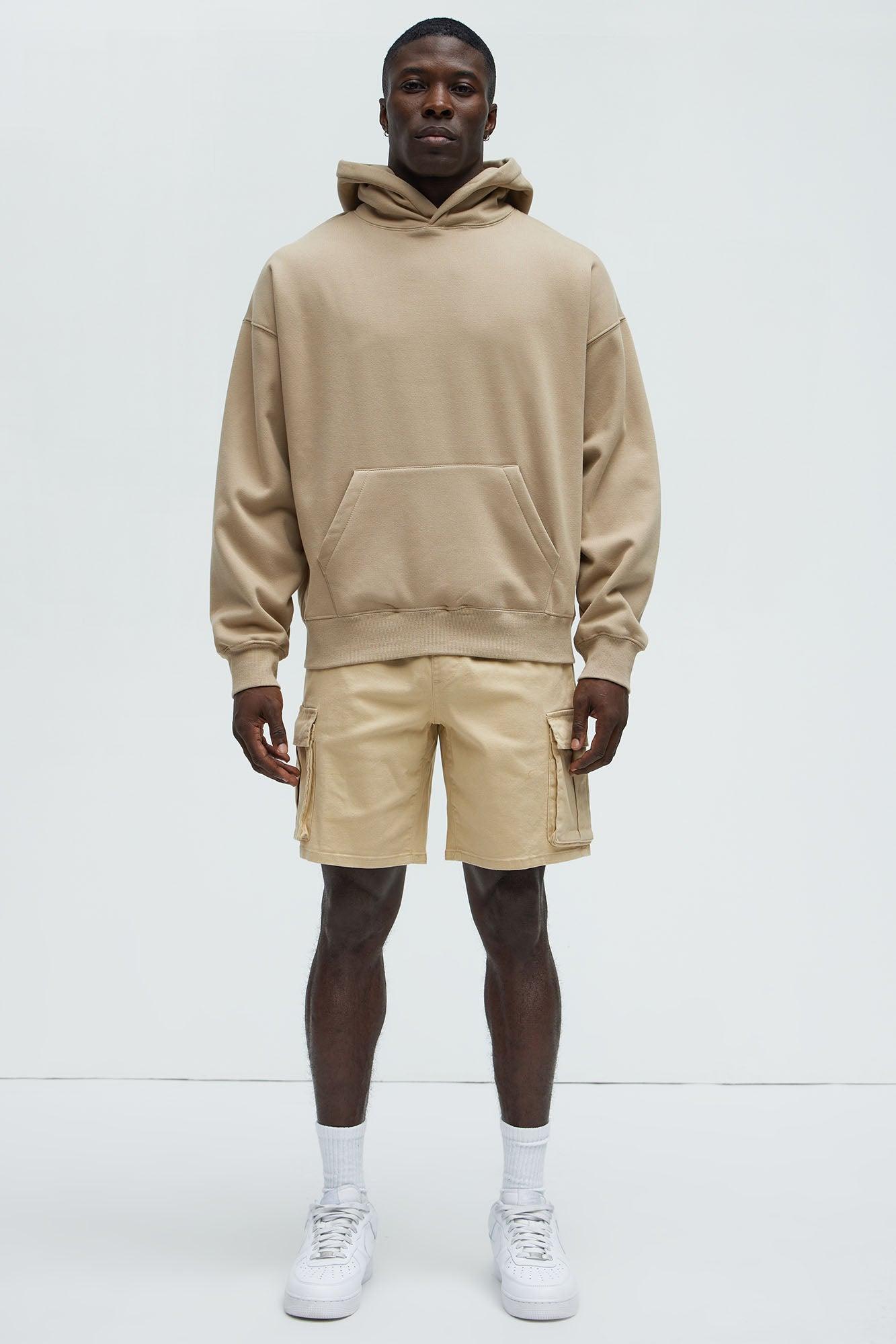 Twill Volley Cargo Shorts - Khaki Product Image