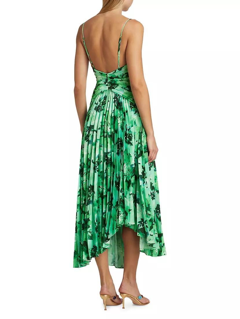 Lancashire Pleated Floral Midi-Dress Product Image