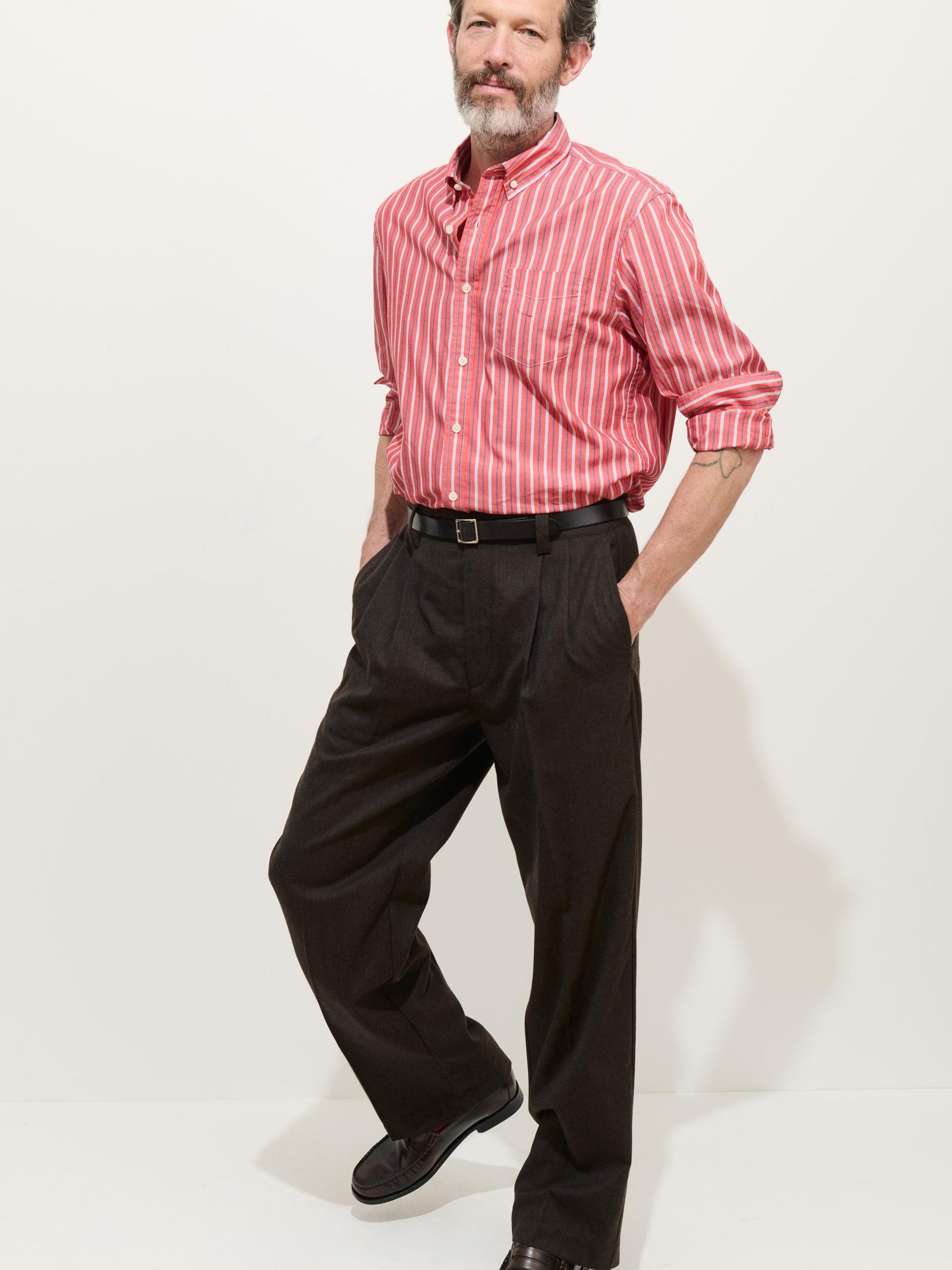 Mill Striped Shirt In Cotton Poplin Product Image